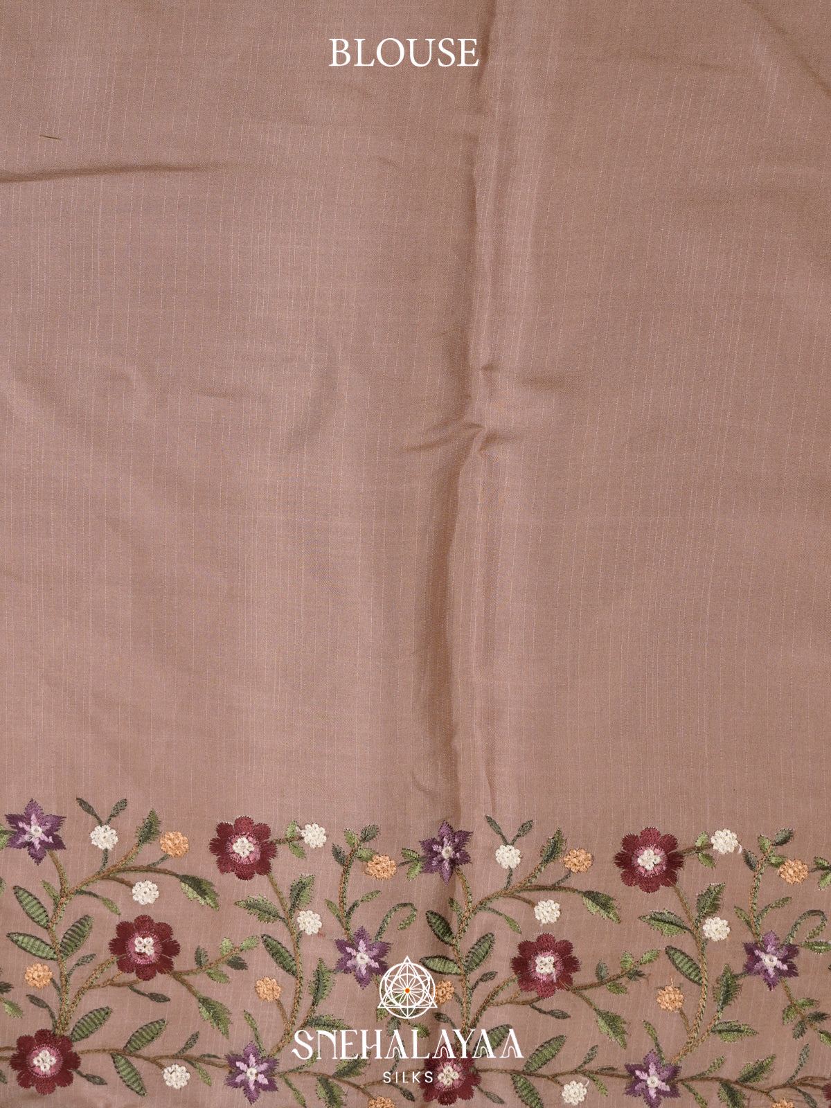 Beige Raw Silk Saree