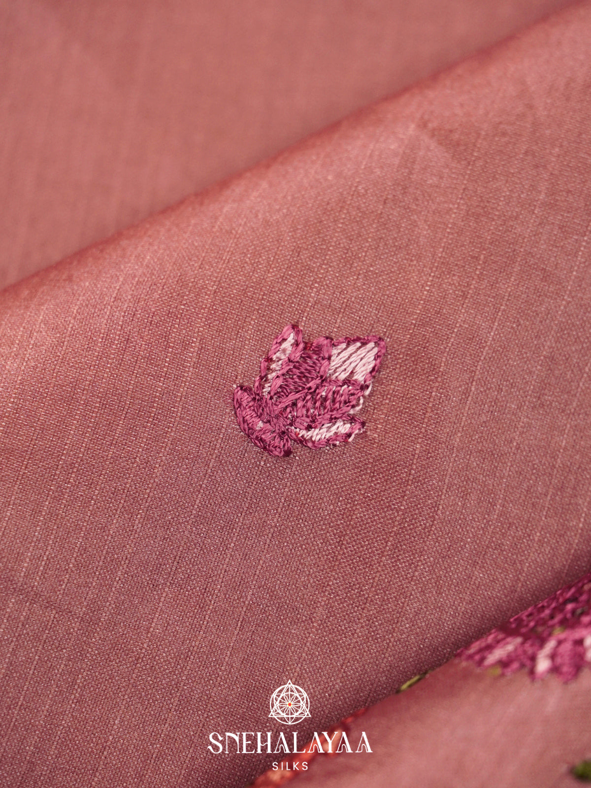 Pink Raw Silk Saree