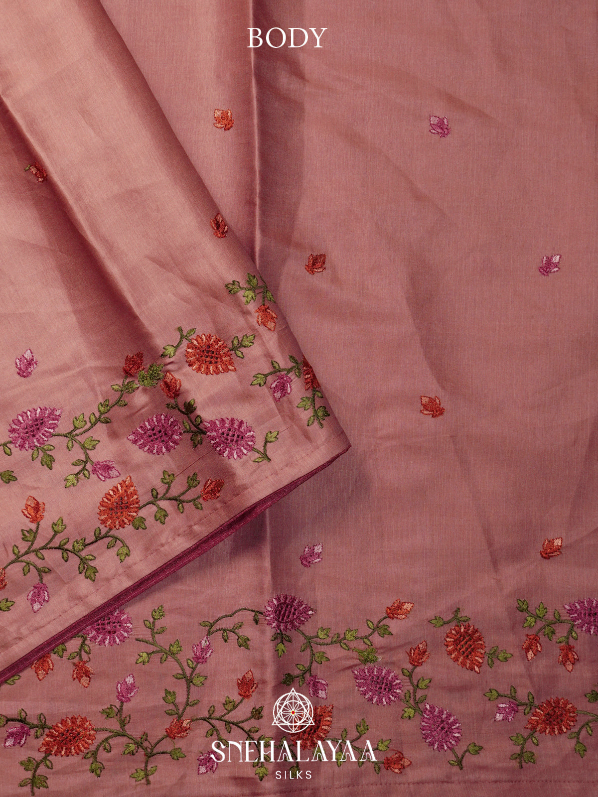 Pink Raw Silk Saree