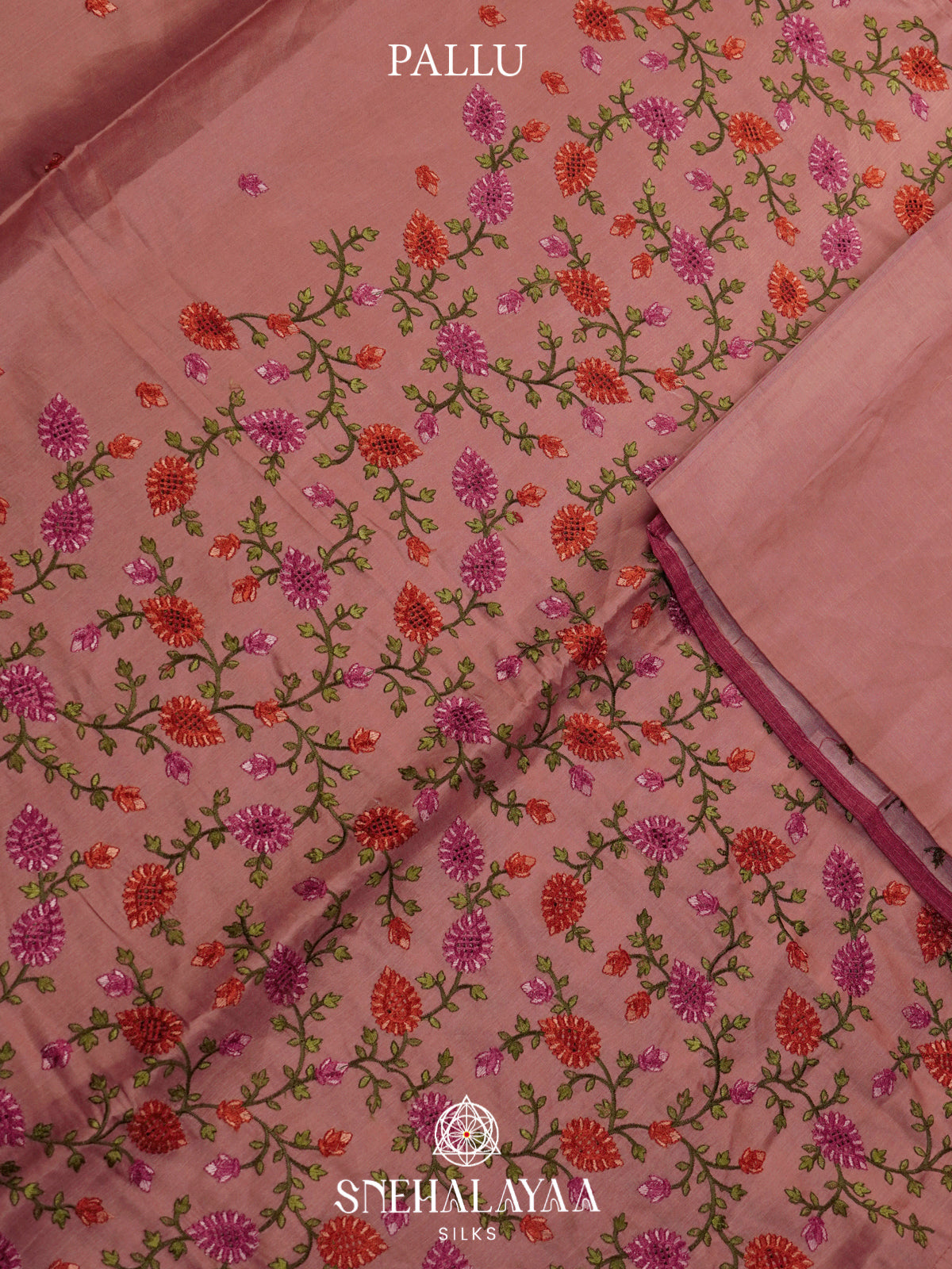 Pink Raw Silk Saree