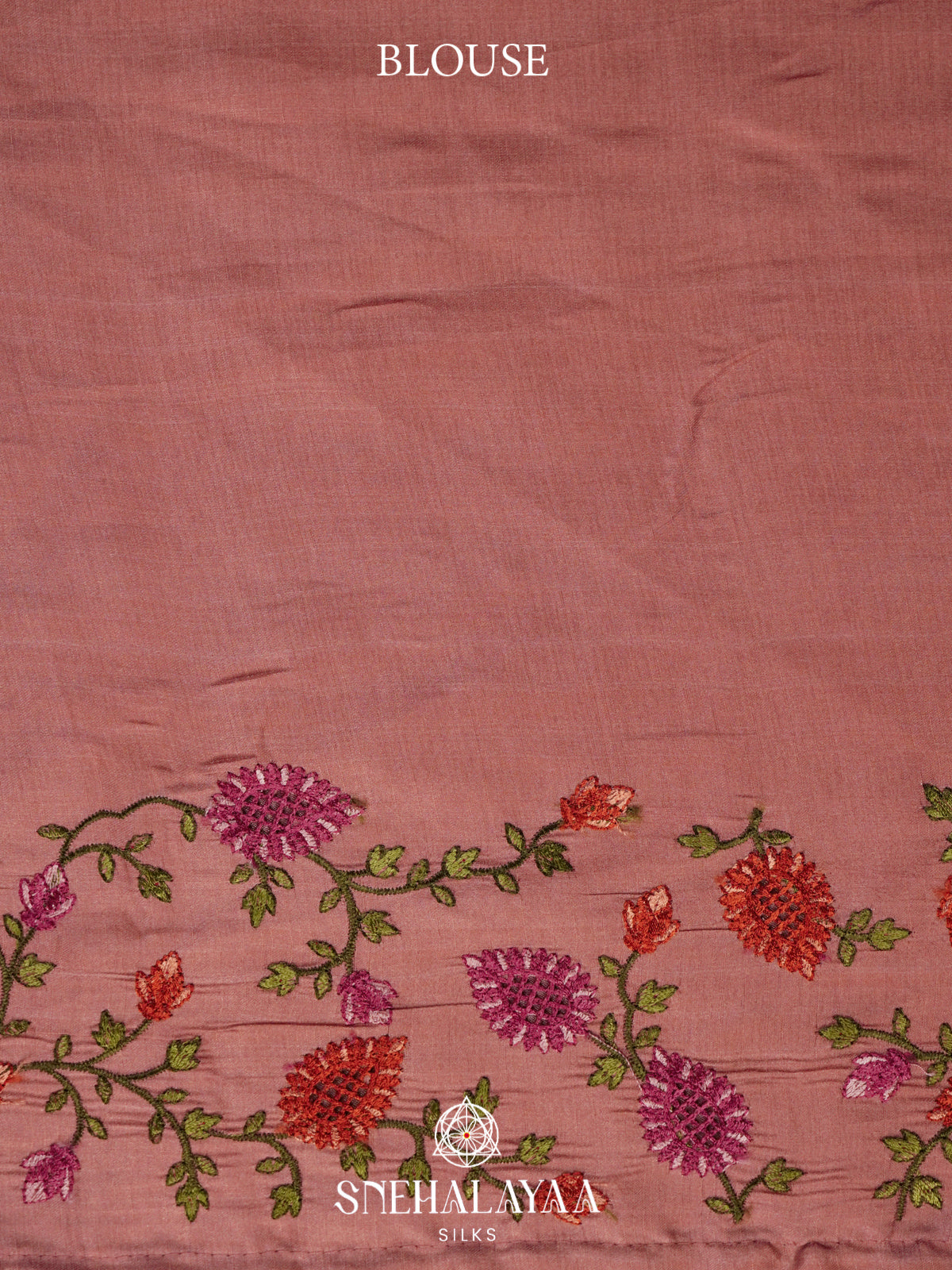 Pink Raw Silk Saree