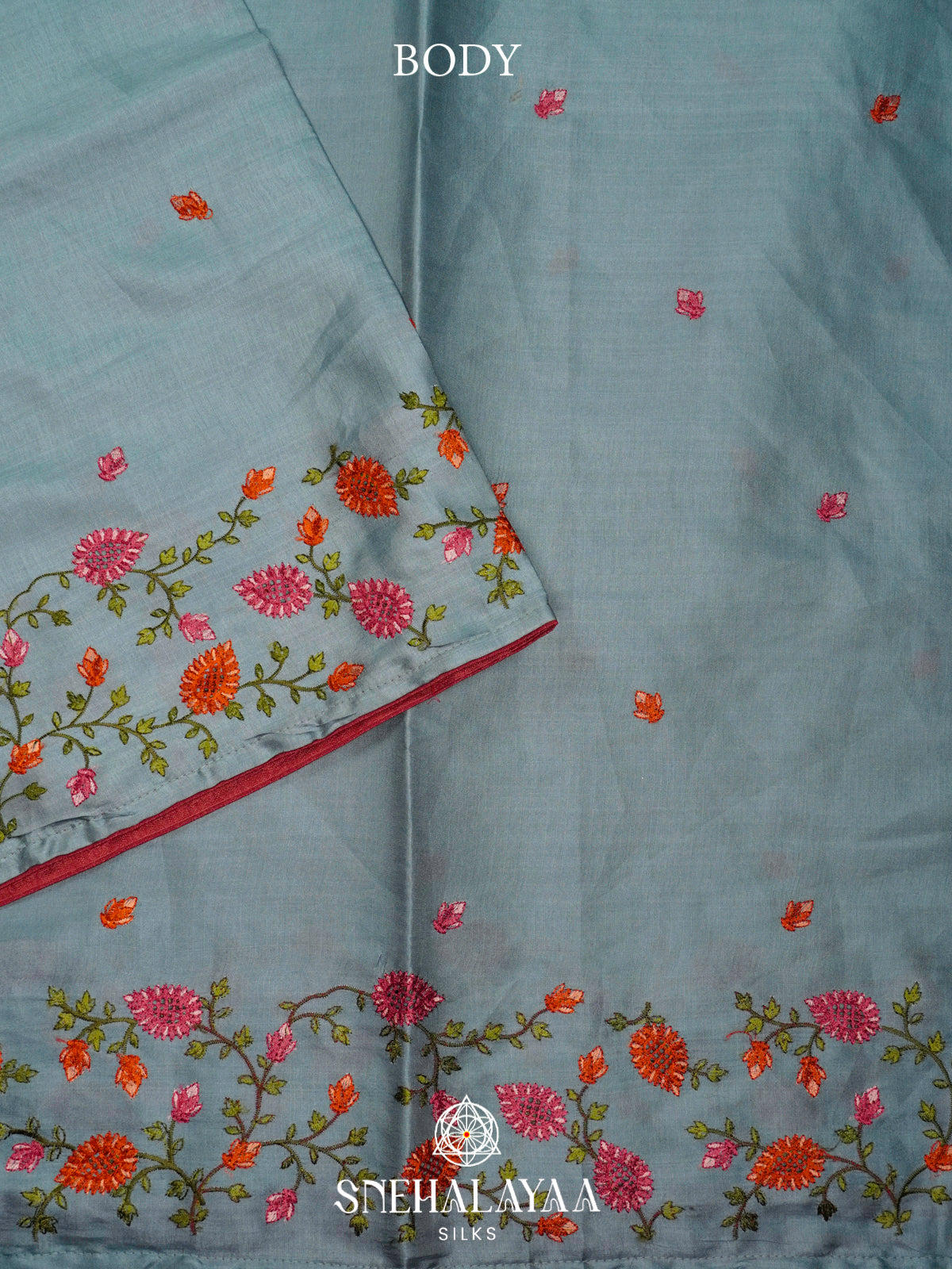 Blue Raw Silk Saree