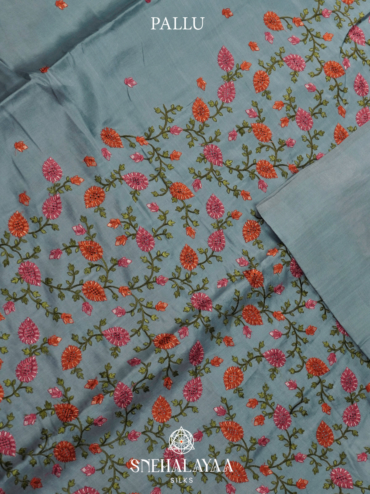 Blue Raw Silk Saree