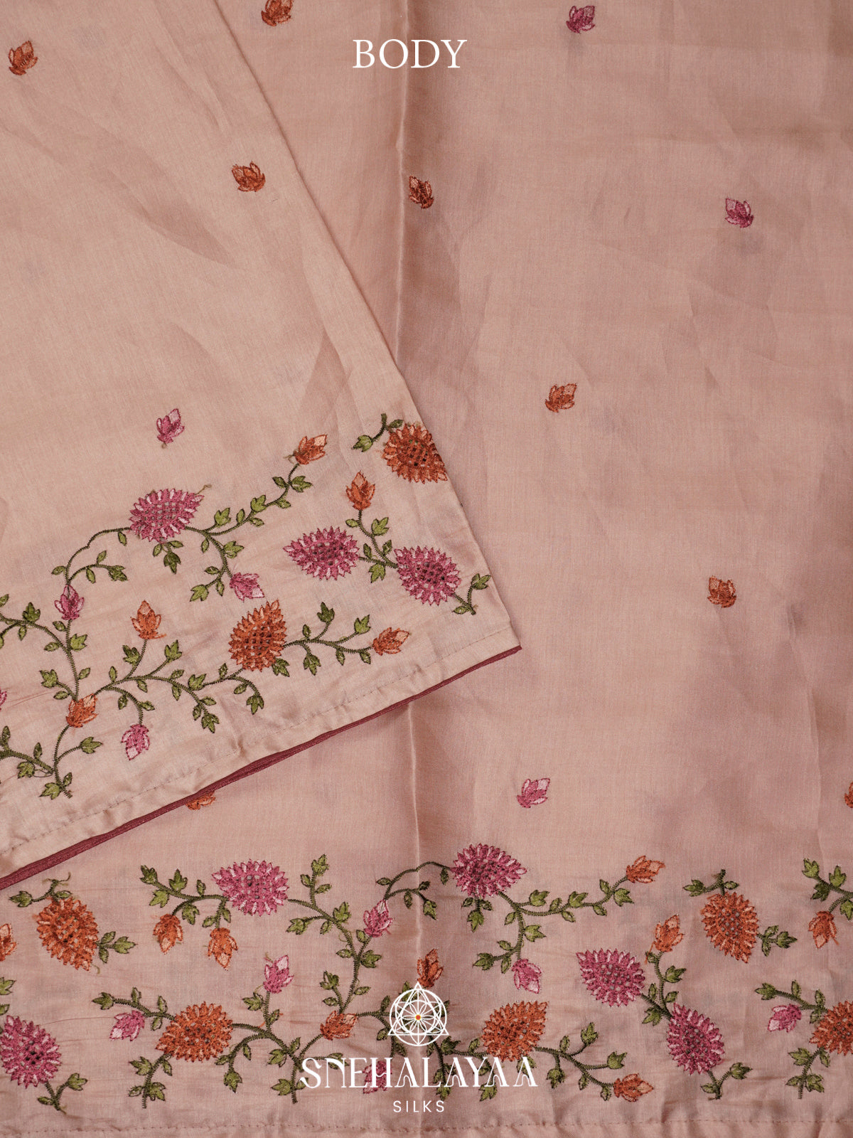 Beige Raw Silk Saree