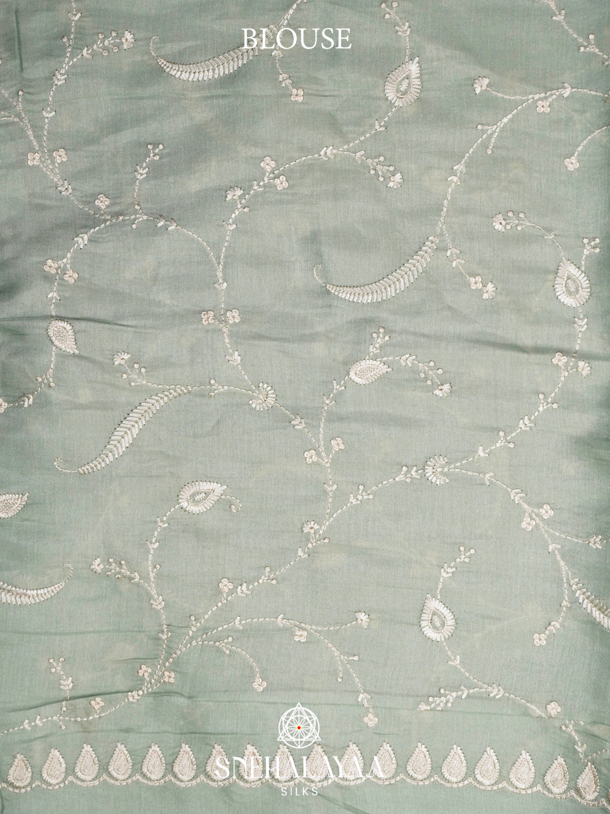 Grey Raw Silk Saree