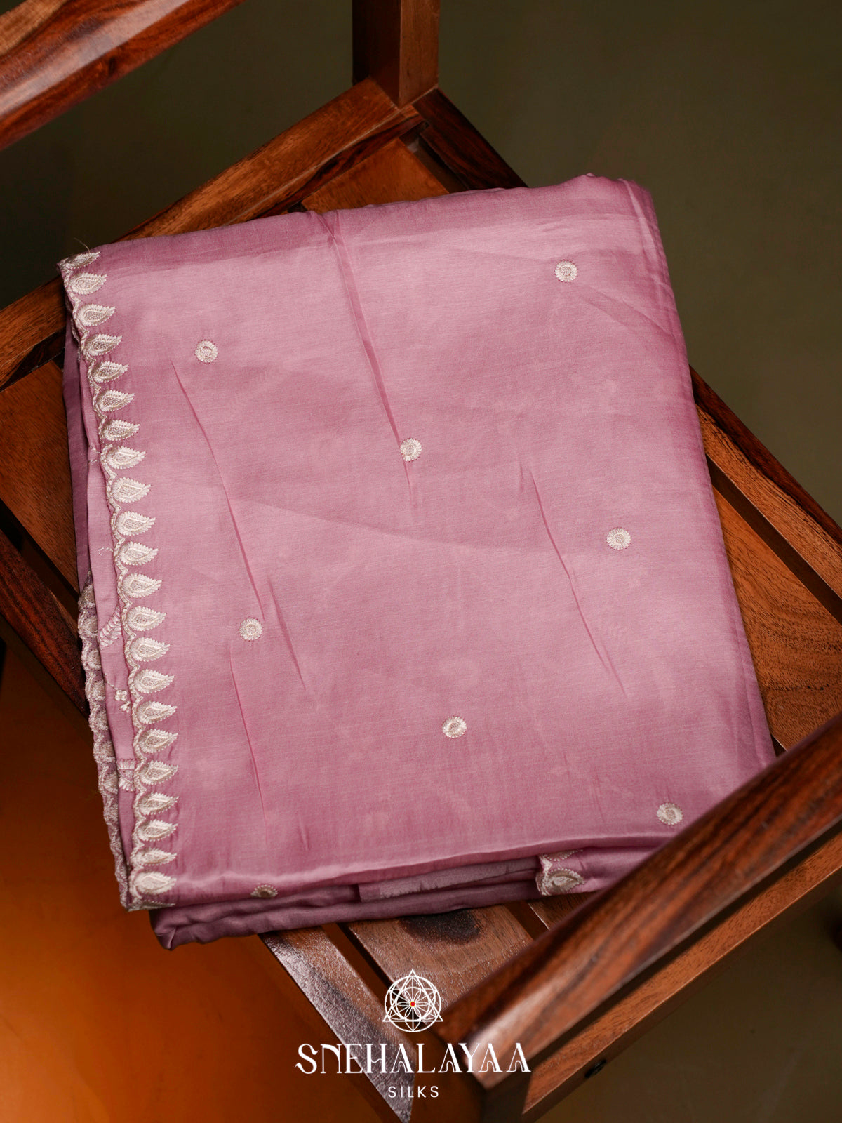 Pink Raw Silk Saree