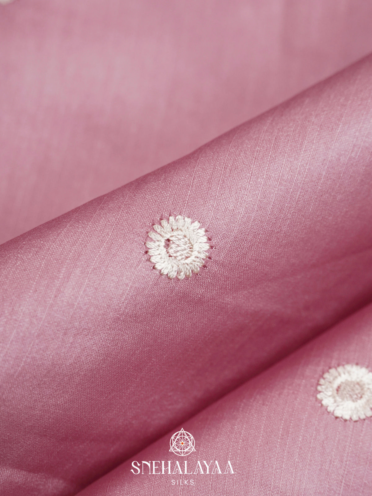 Pink Raw Silk Saree