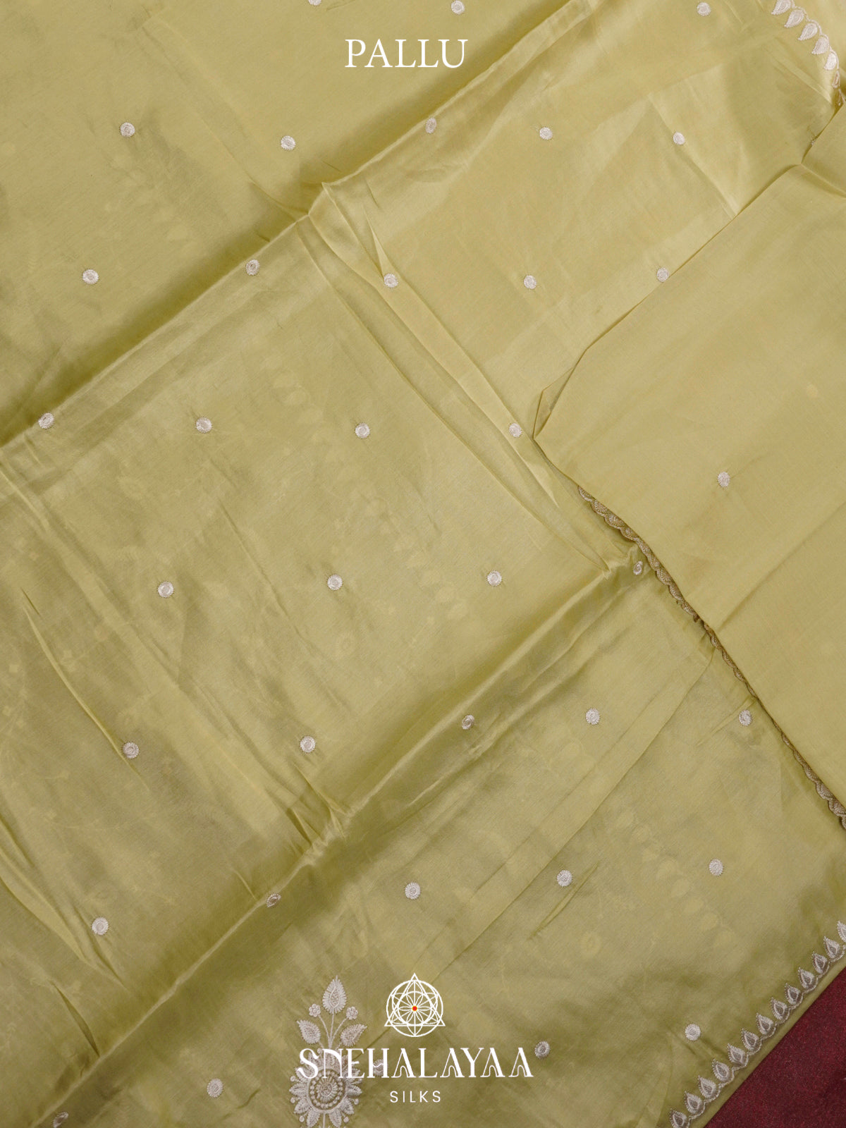 Olive Green Raw Silk Saree