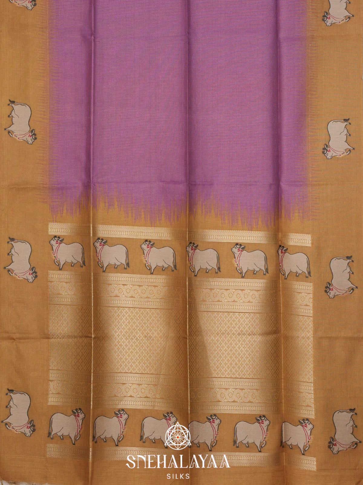 Magenta Tussar Saree
