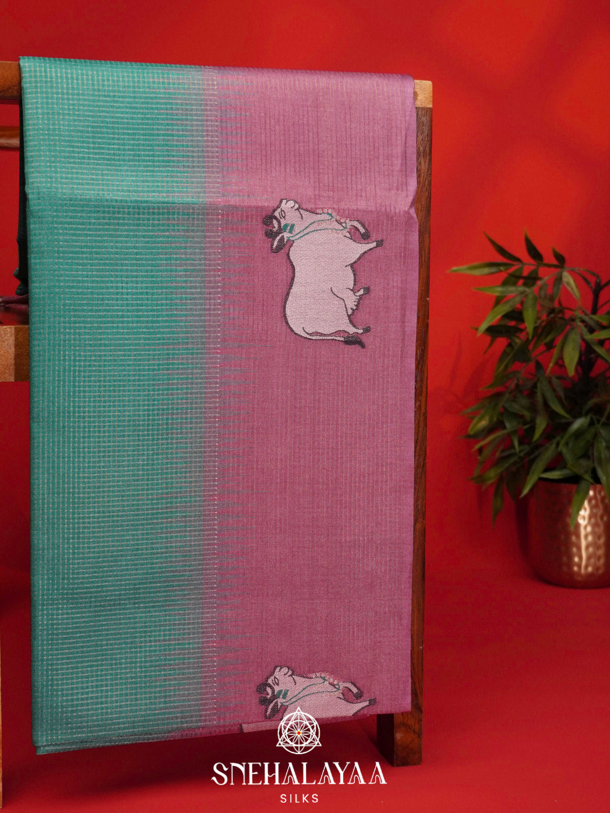Green Tussar Saree
