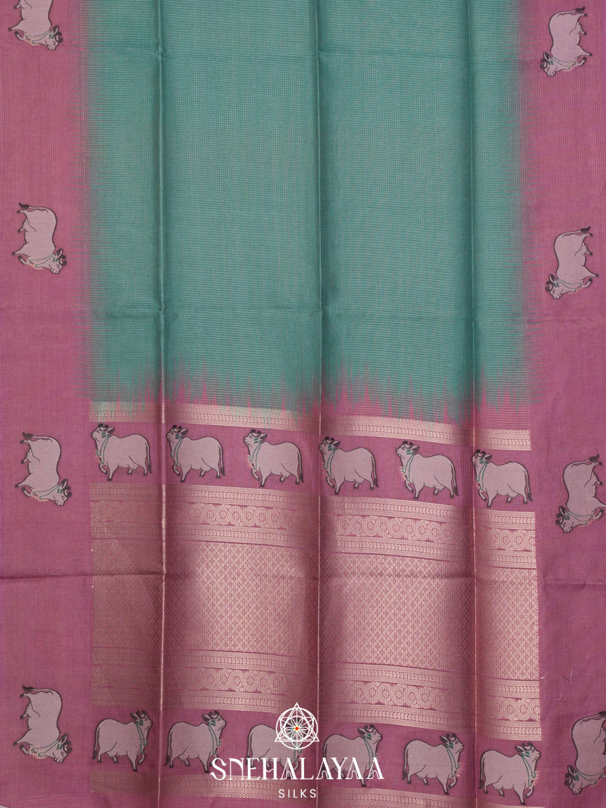 Green Tussar Saree