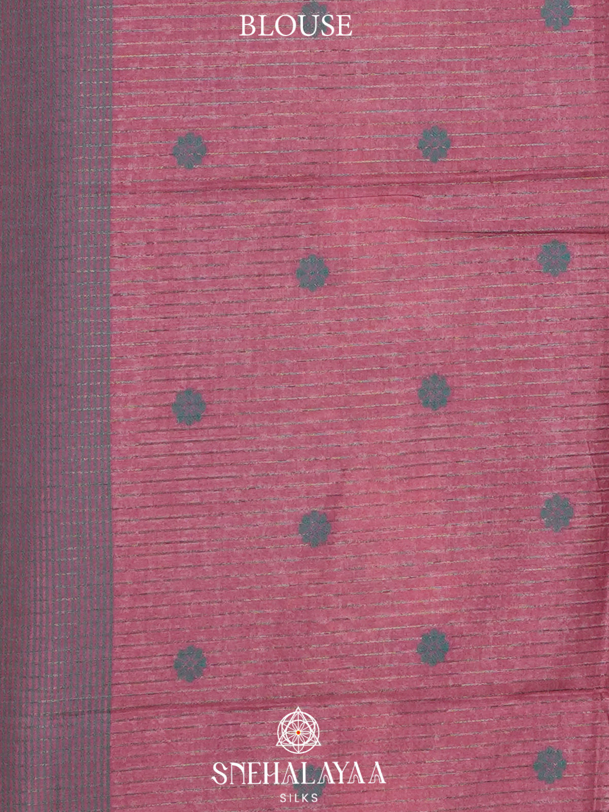 Beige With Pink Border Tussar Saree