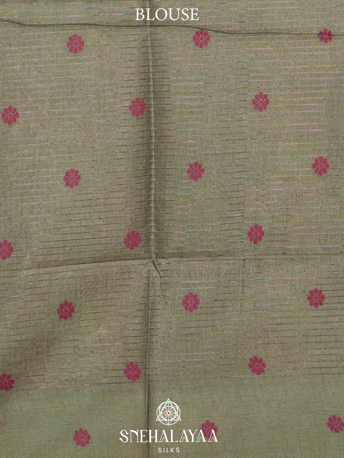 Beige With Green Border Tussar Saree