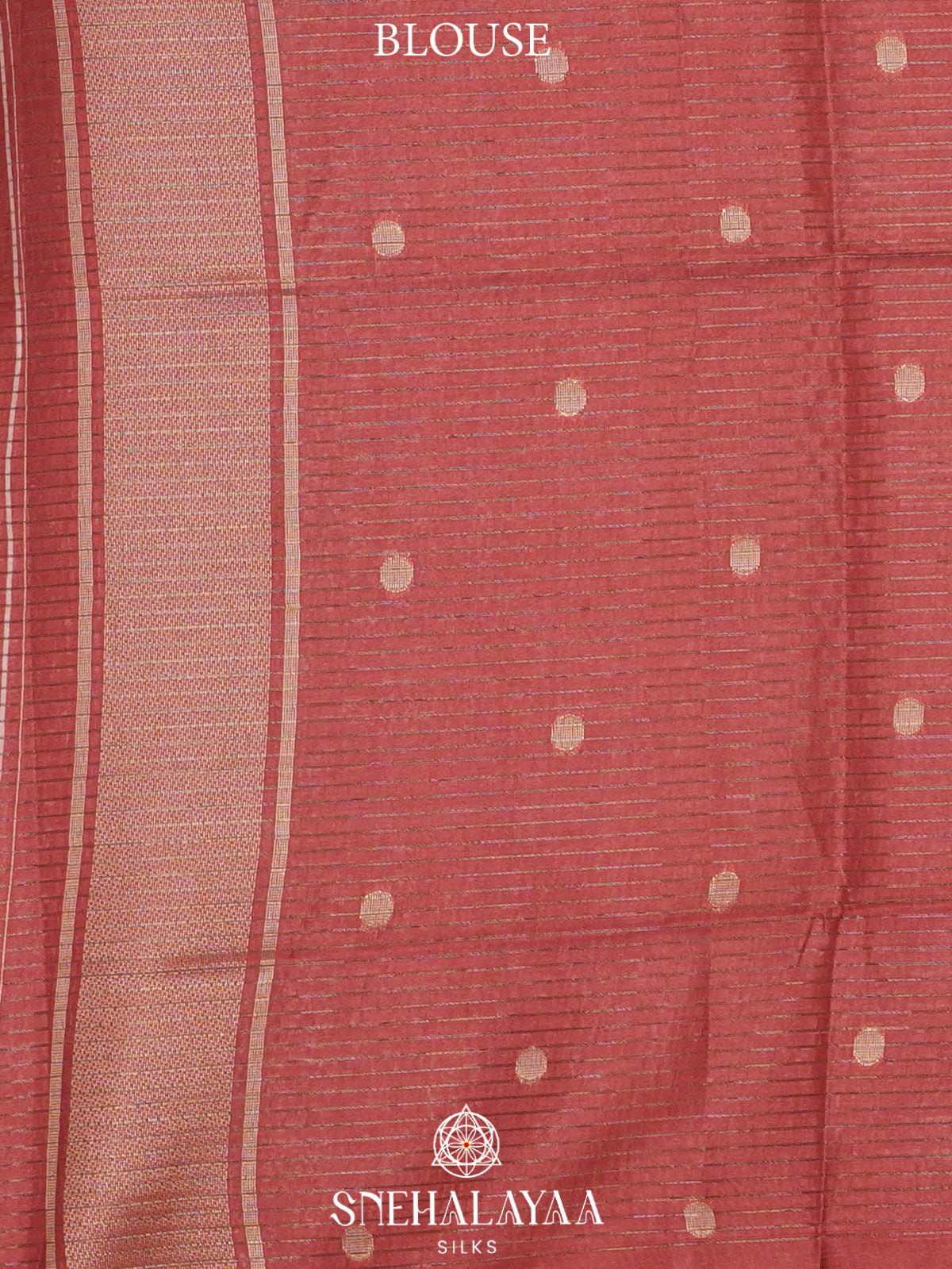 Peach Tussar Saree