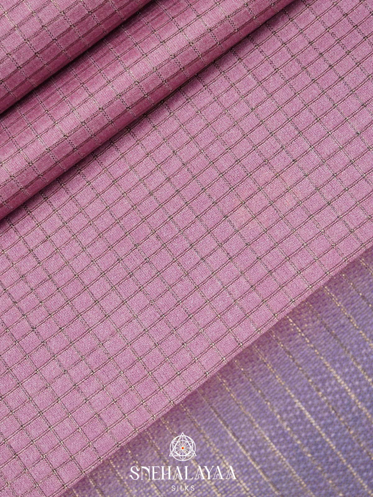 Plum Tussar Saree