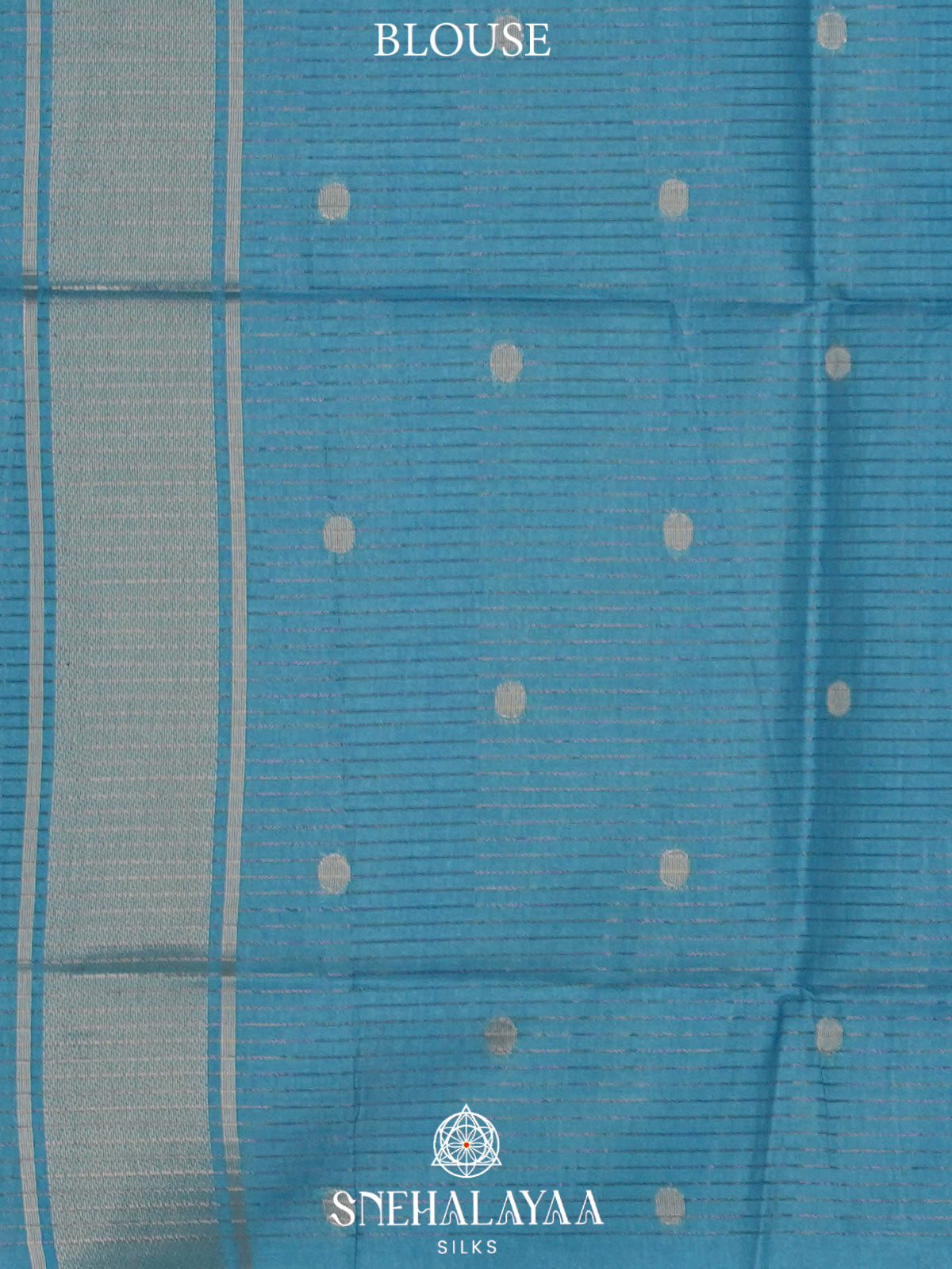 Mint Blue Tussar Saree