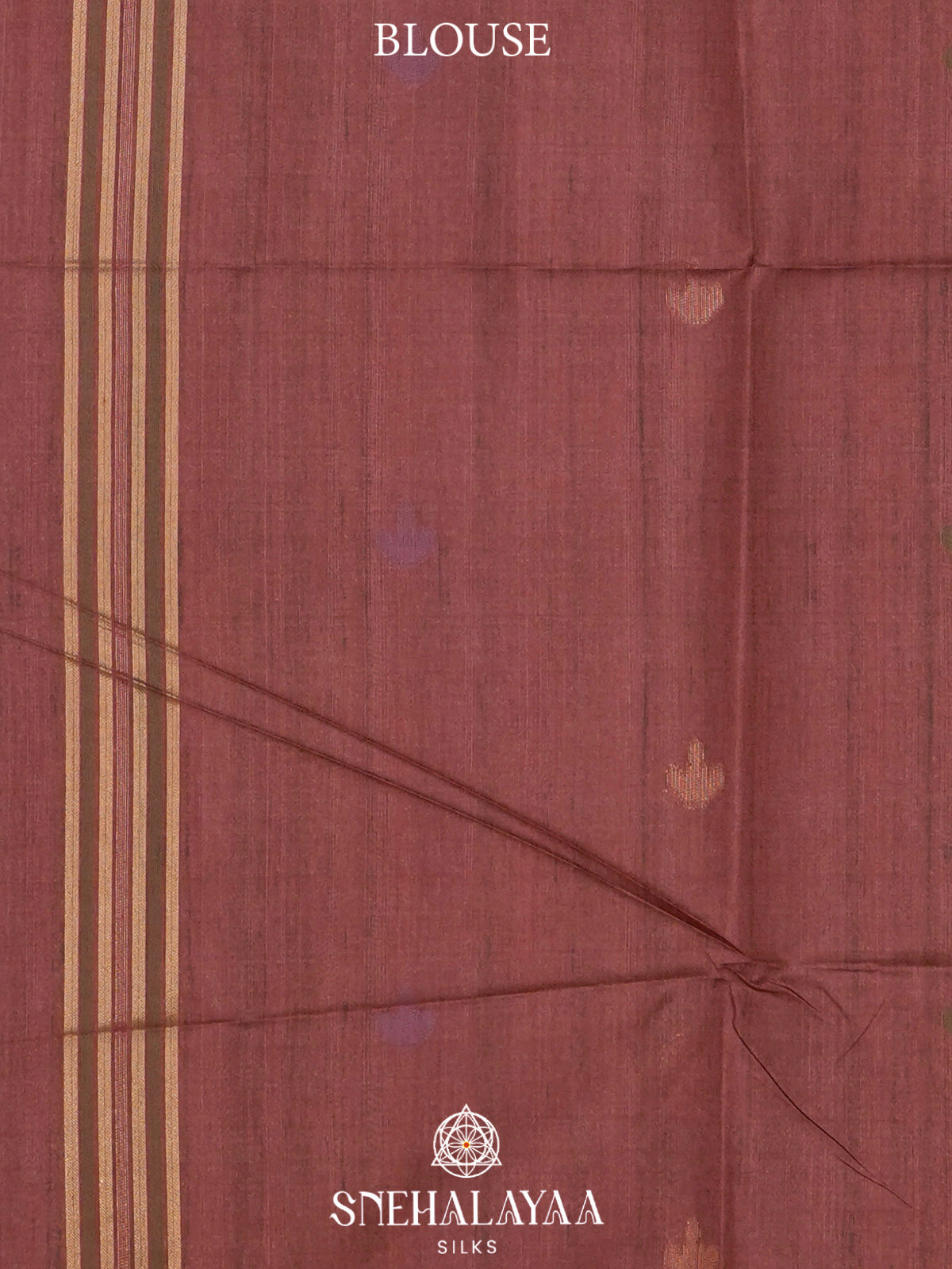 Maroon Tussar Saree