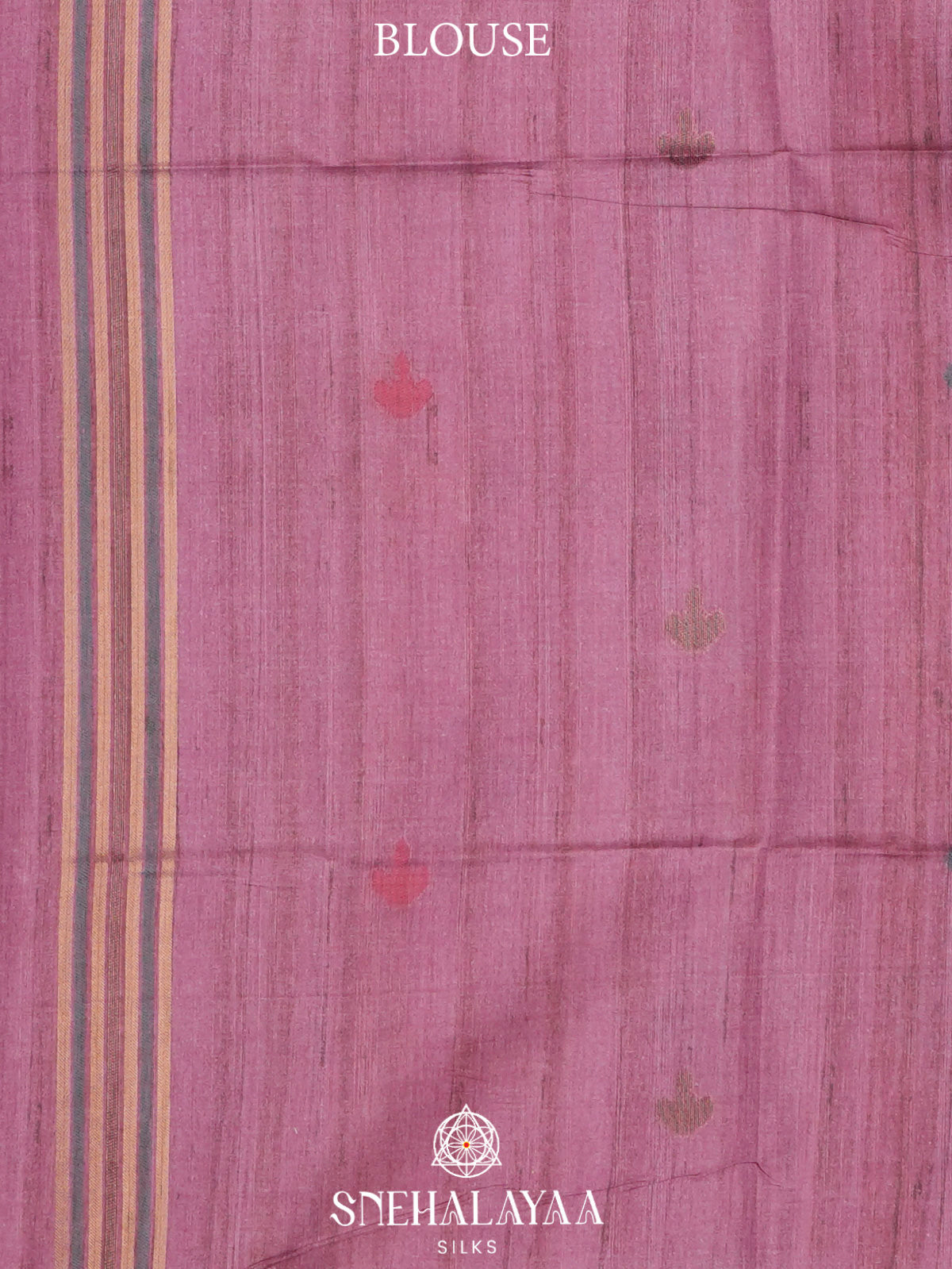 Plum Tussar Saree