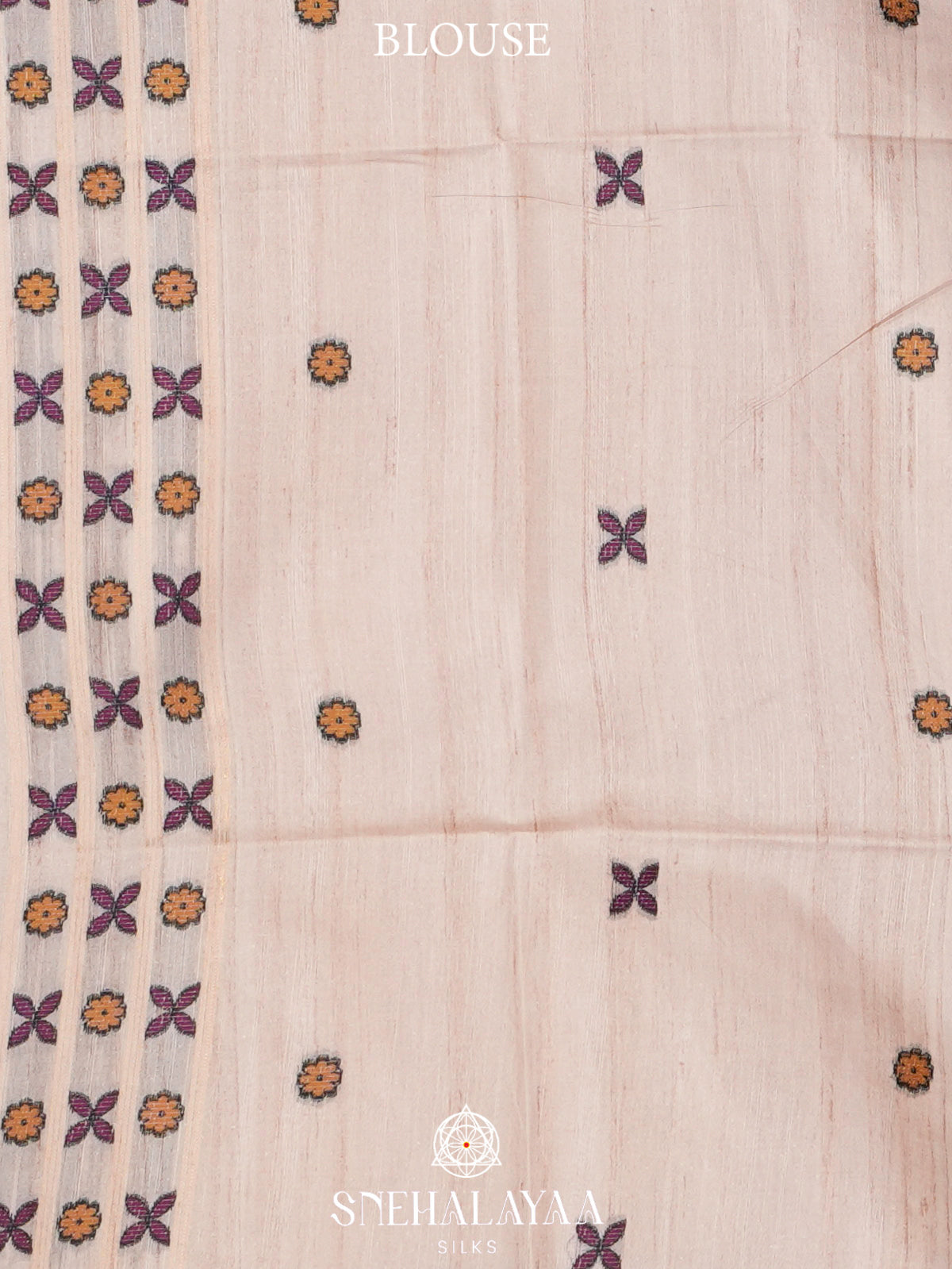 Plum Tussar Saree