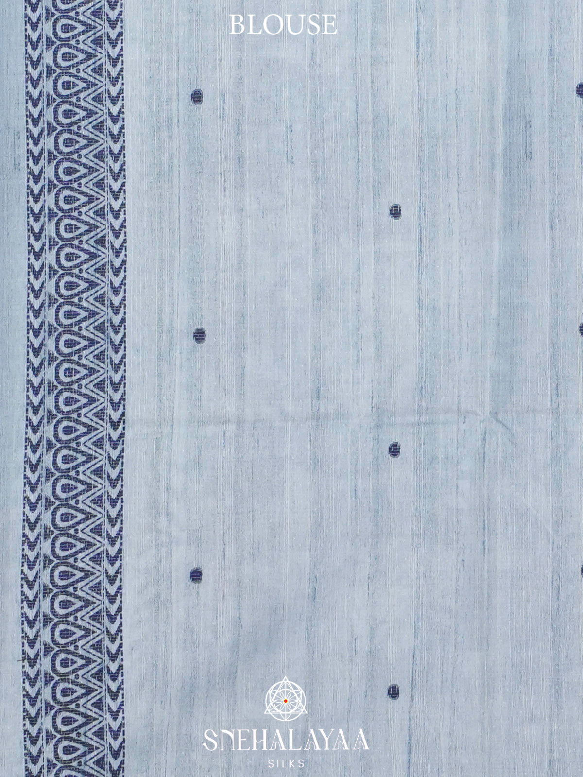Blue Tussar Saree