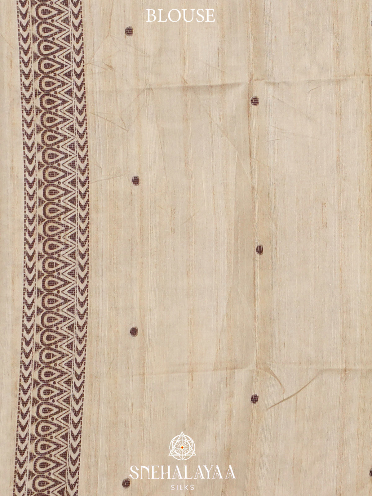 Pale Yellow Tussar Saree