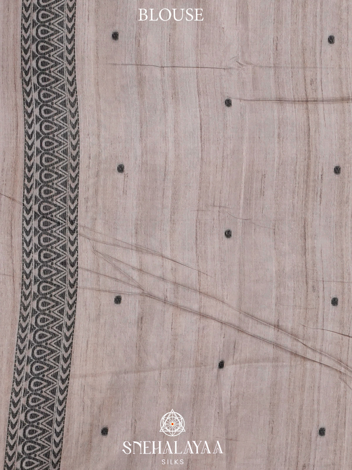 Beige Tussar Saree