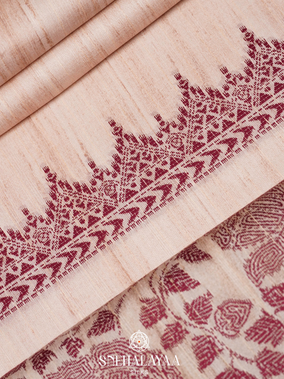 Cream Tussar Saree