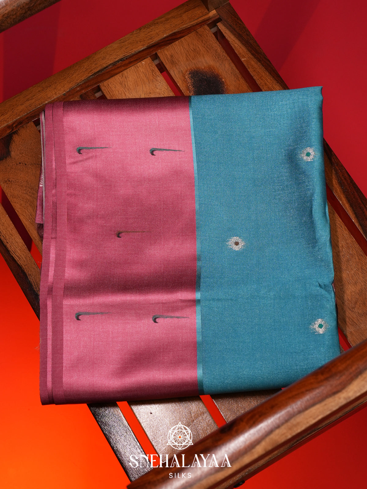 Aqua Blue Jute Saree