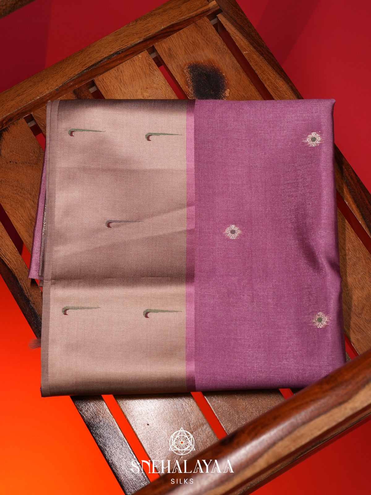 Lavender Jute Saree
