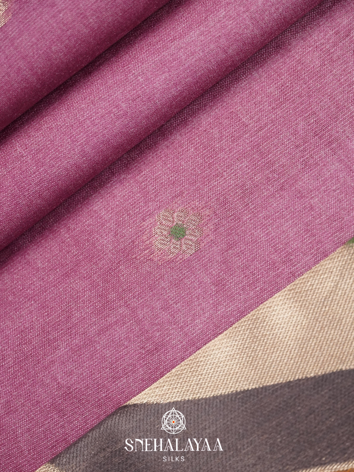 Lavender Jute Saree
