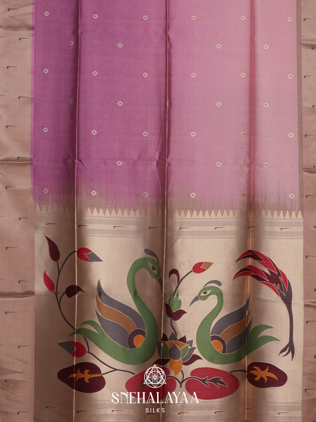 Lavender Jute Saree