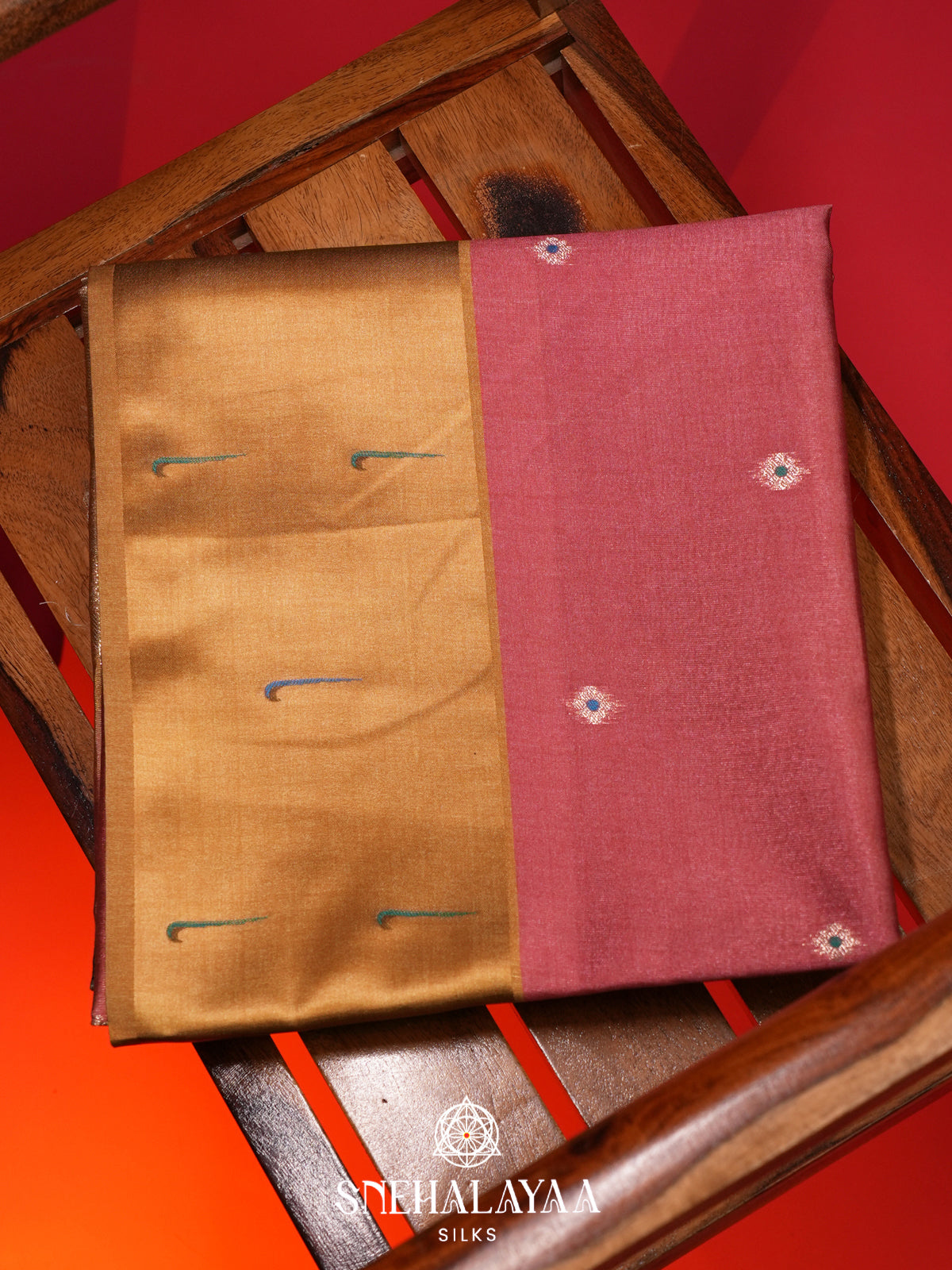 Peach Jute Saree