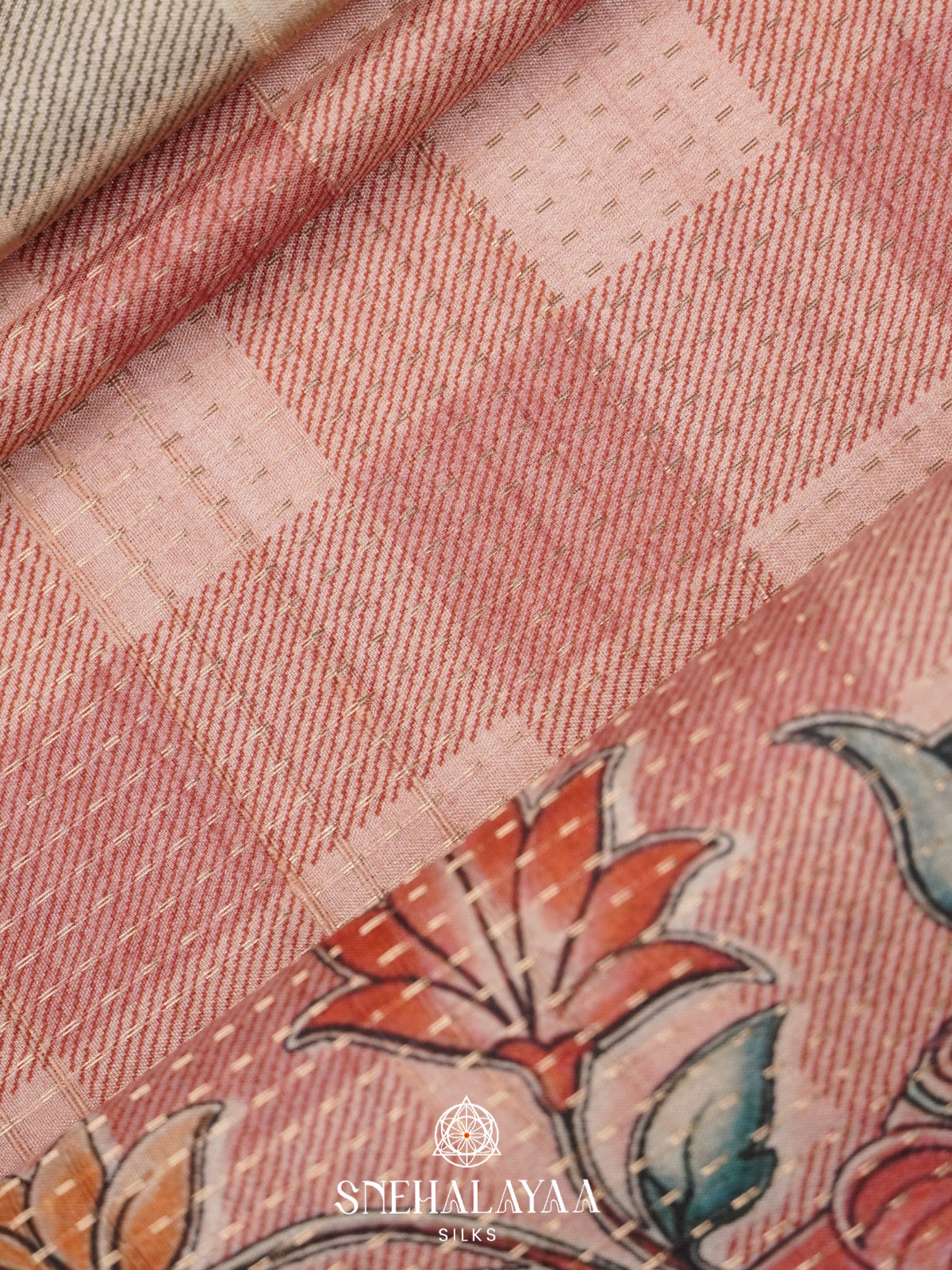 Mauve Tussar Saree