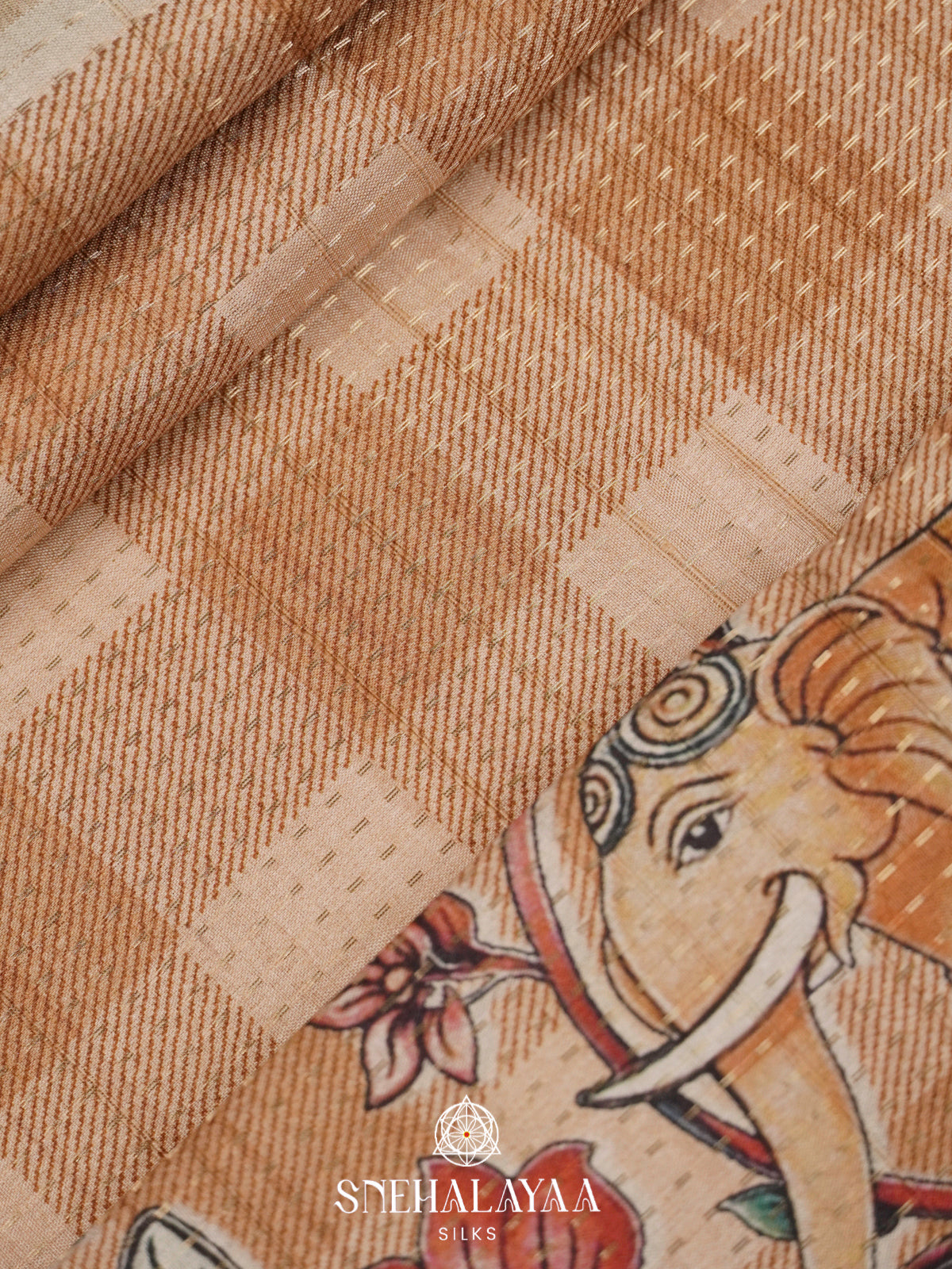 Sandal Tussar Saree