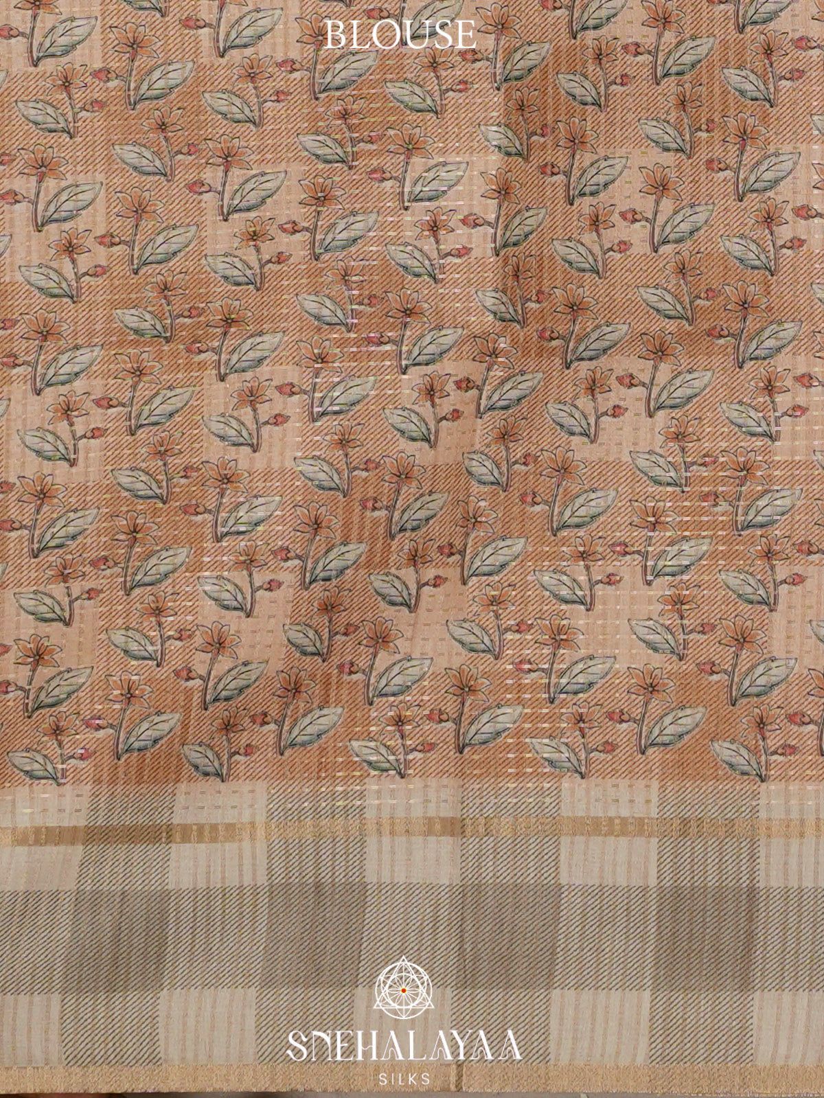 Sandal Tussar Saree