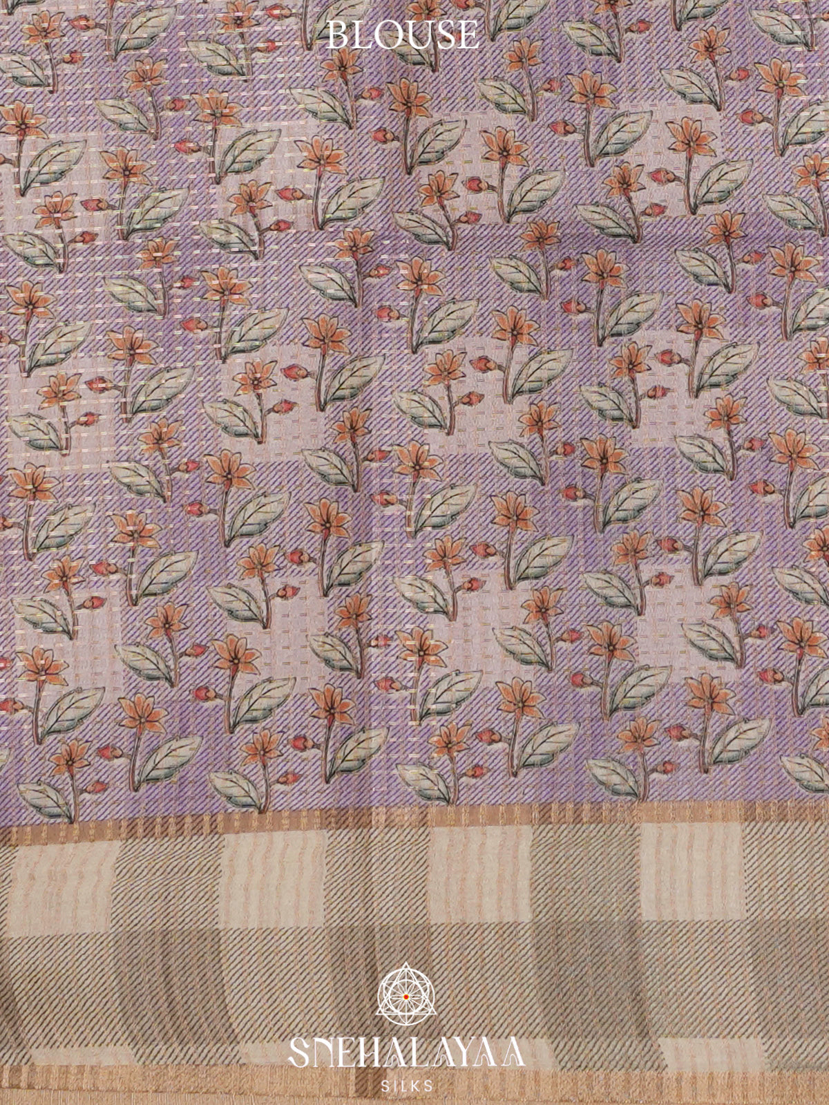 Lilac Tussar Saree