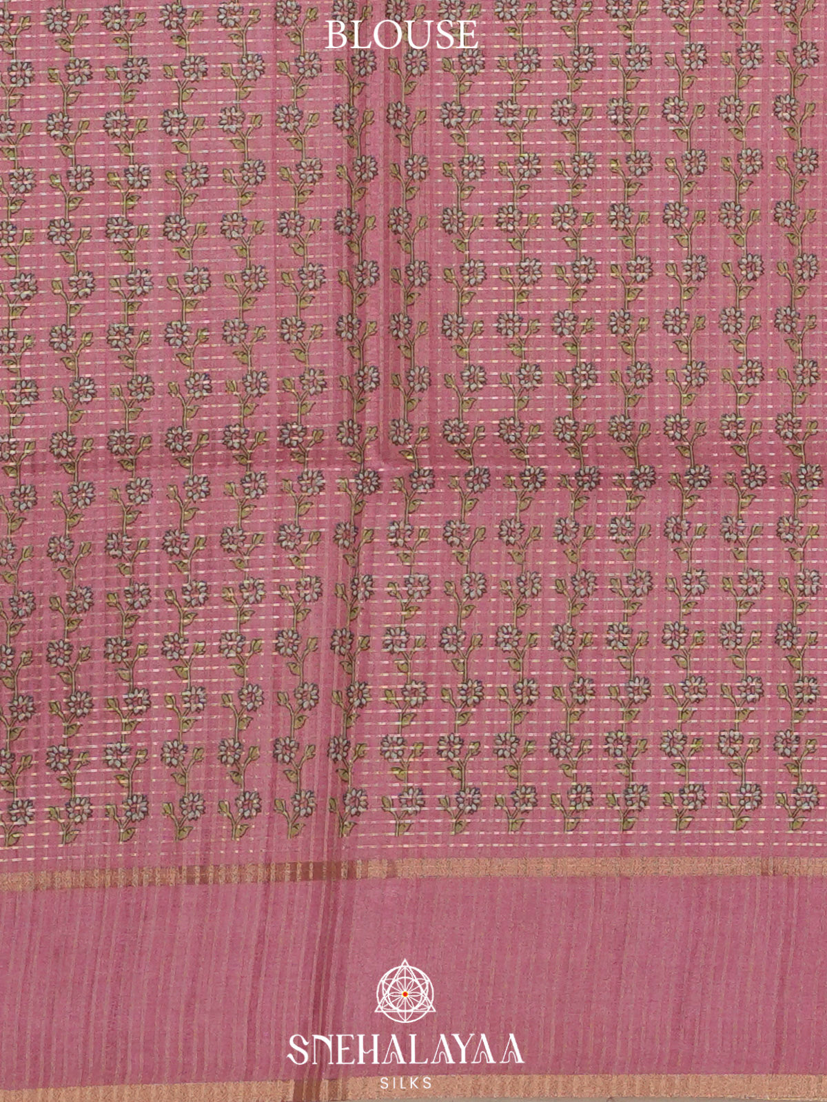 Pale Pink Tussar Saree