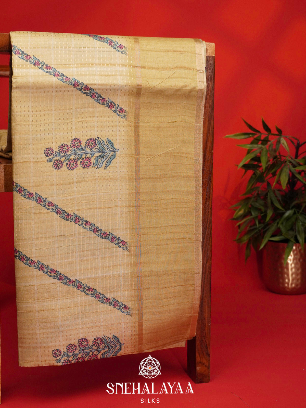 Green Tussar Saree