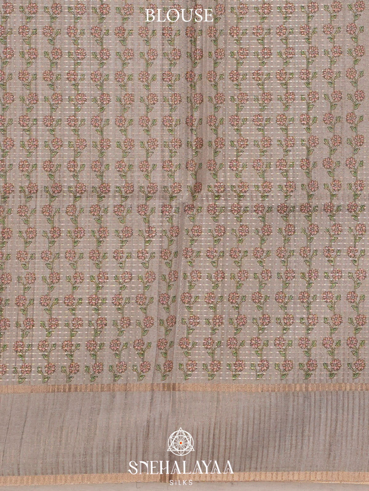 Beige Tussar Saree