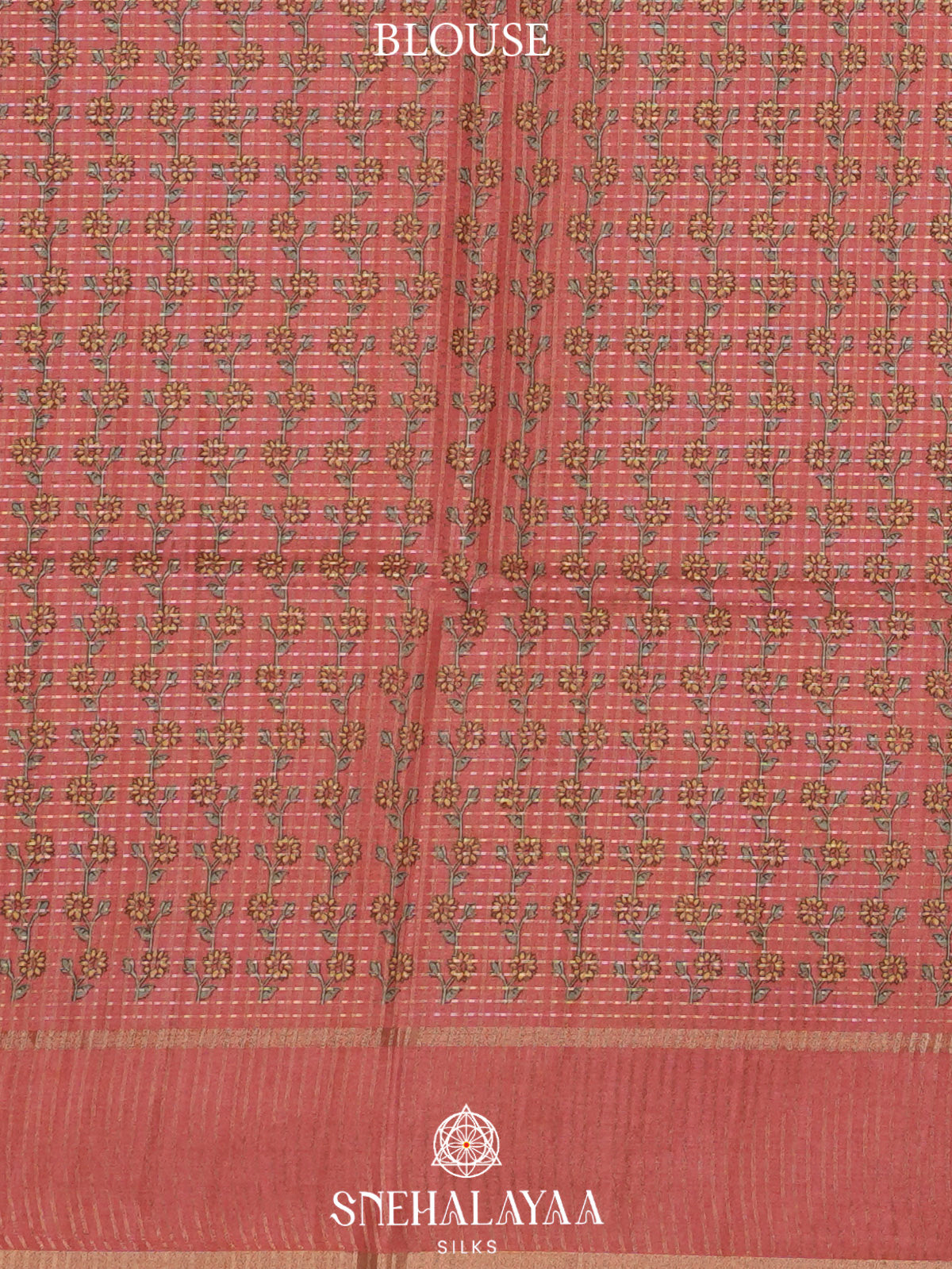 Pale Peach Tussar Saree