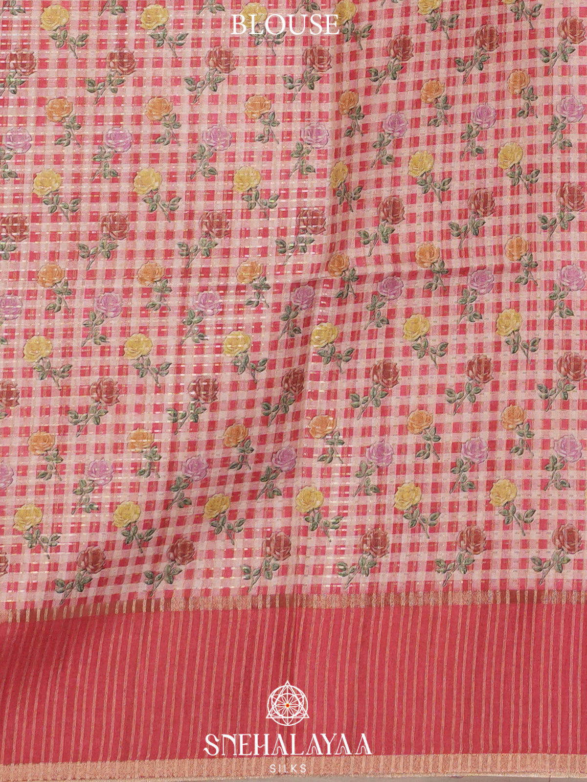 Maroon Tussar Saree