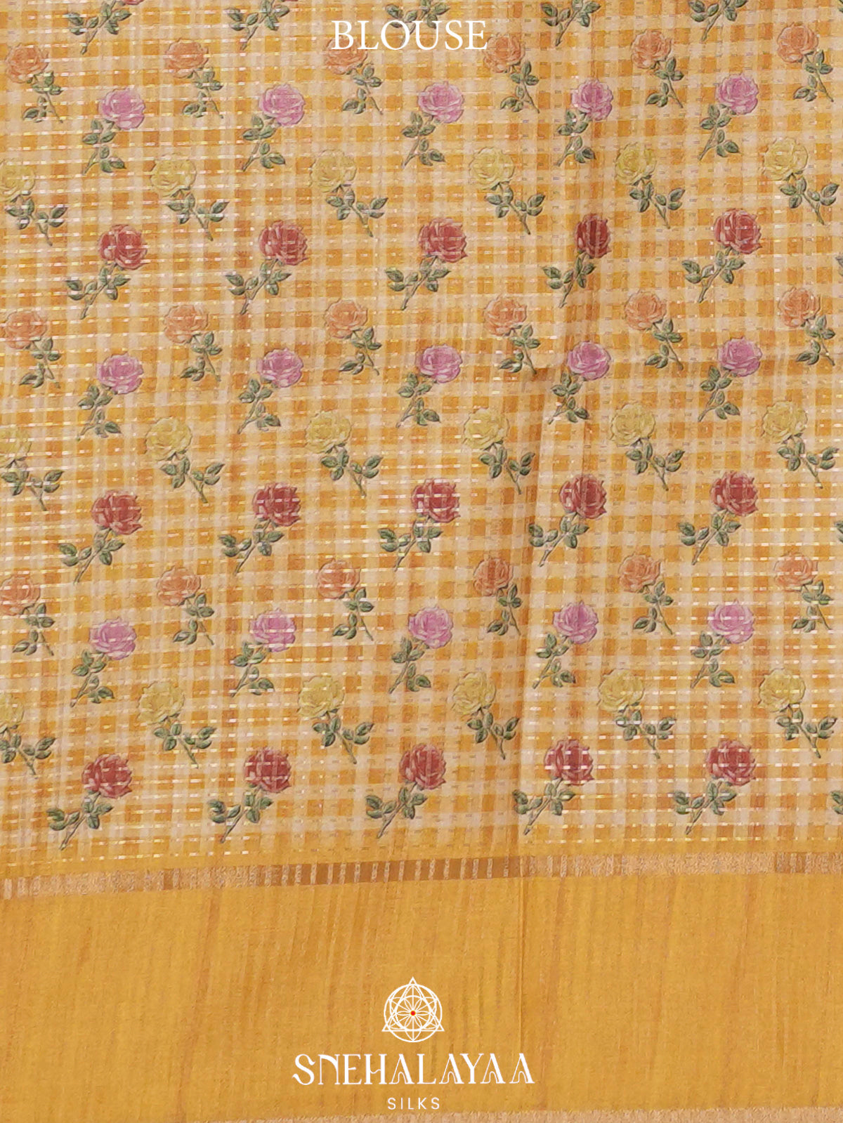 Yellow Tussar Saree