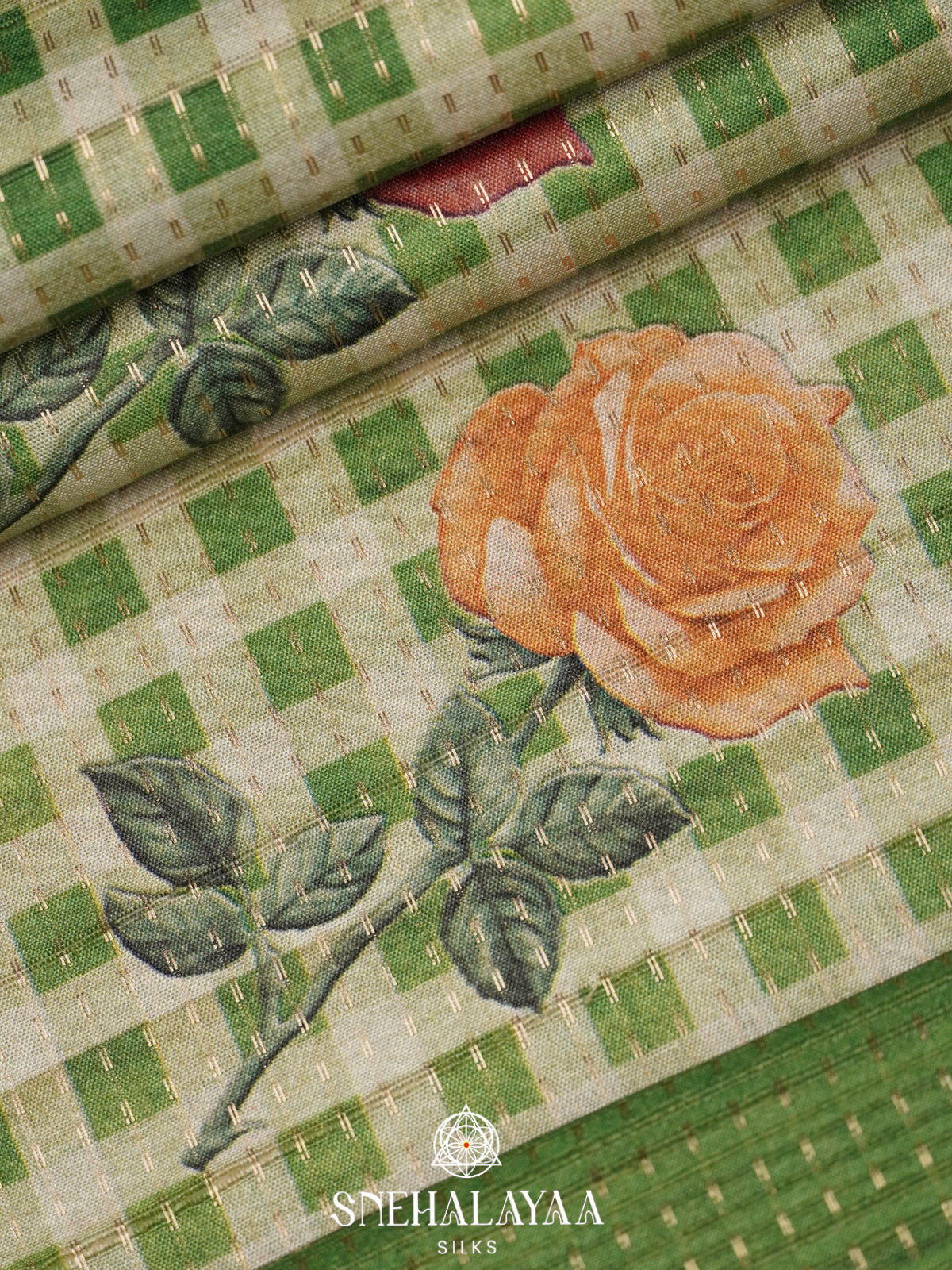 Green Tussar Saree