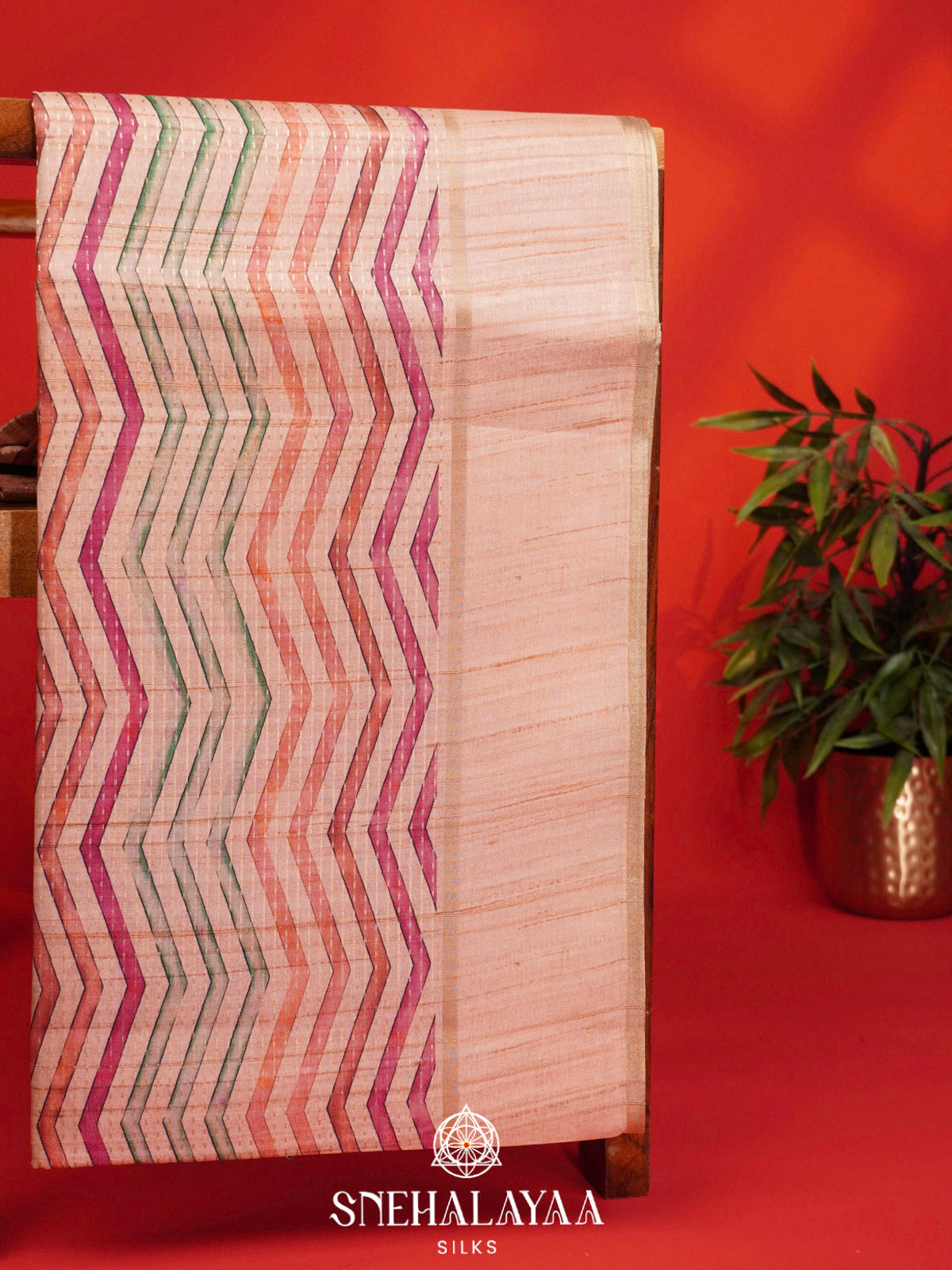 Multicolour Tussar Saree