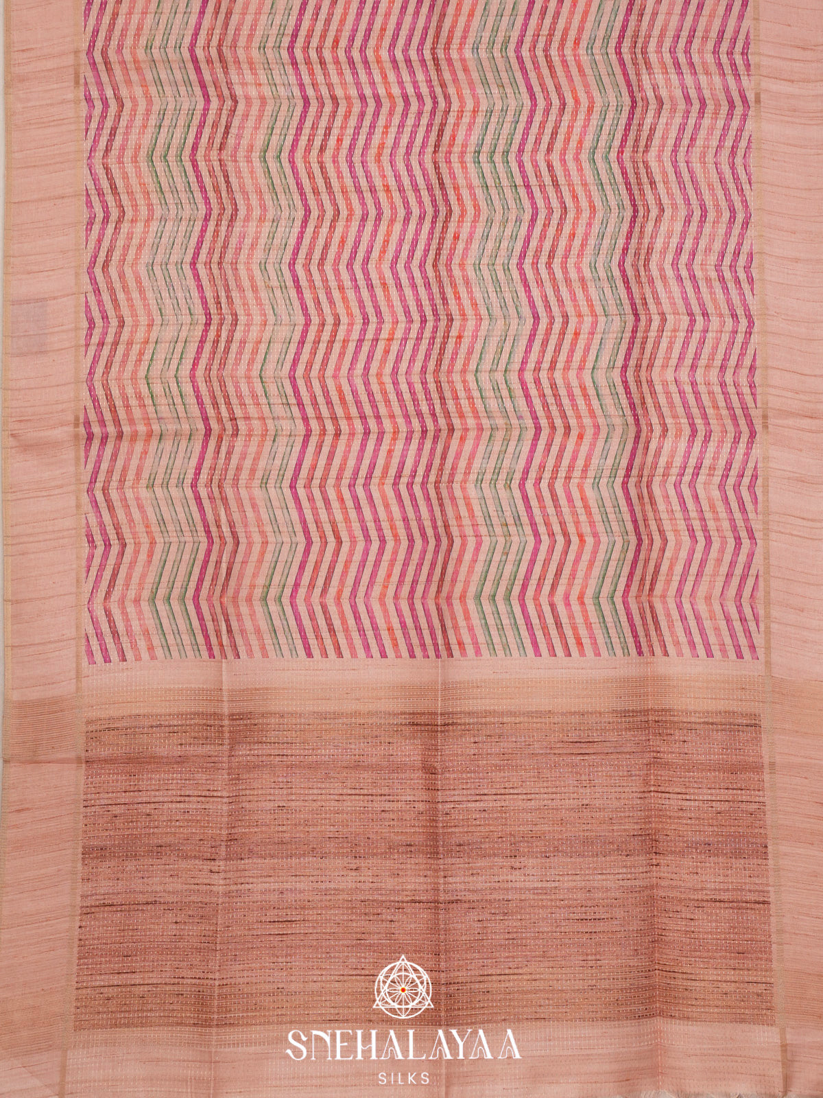 Multicolour Tussar Saree