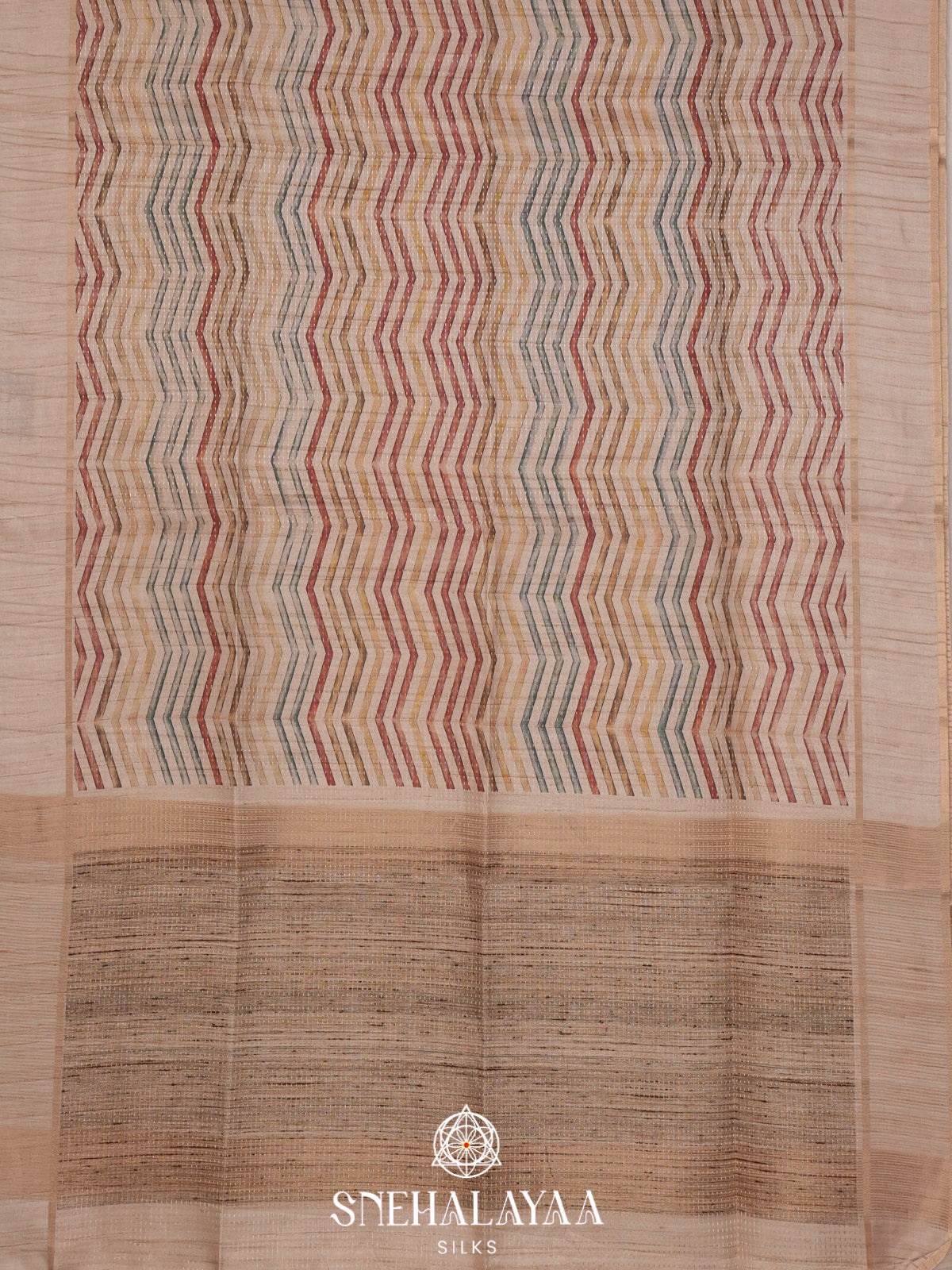 Multicolour Tussar Saree
