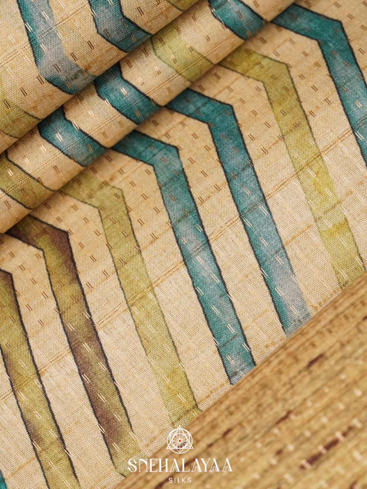 Multicolour Tussar Saree