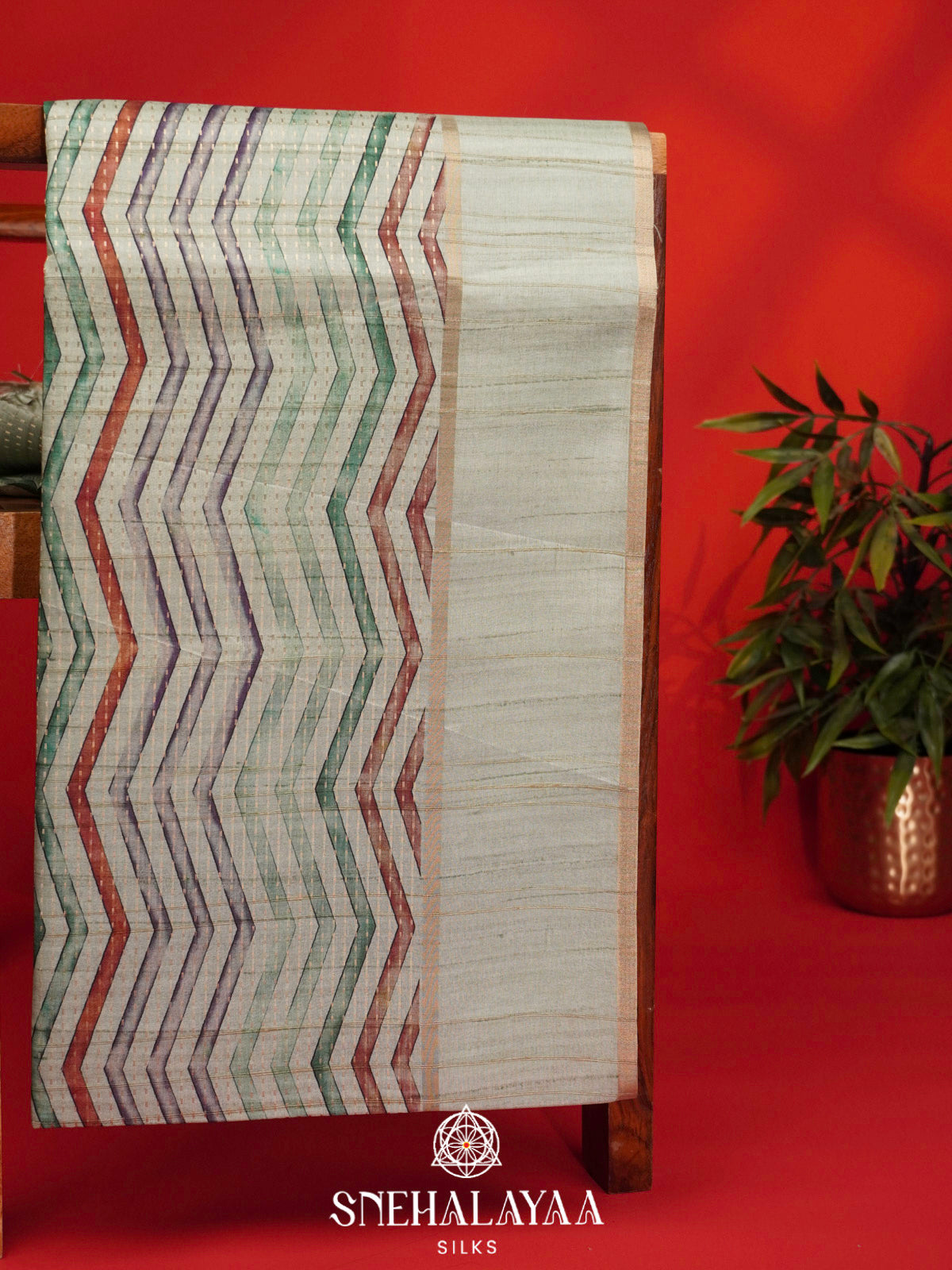 Multicolour Tussar Saree