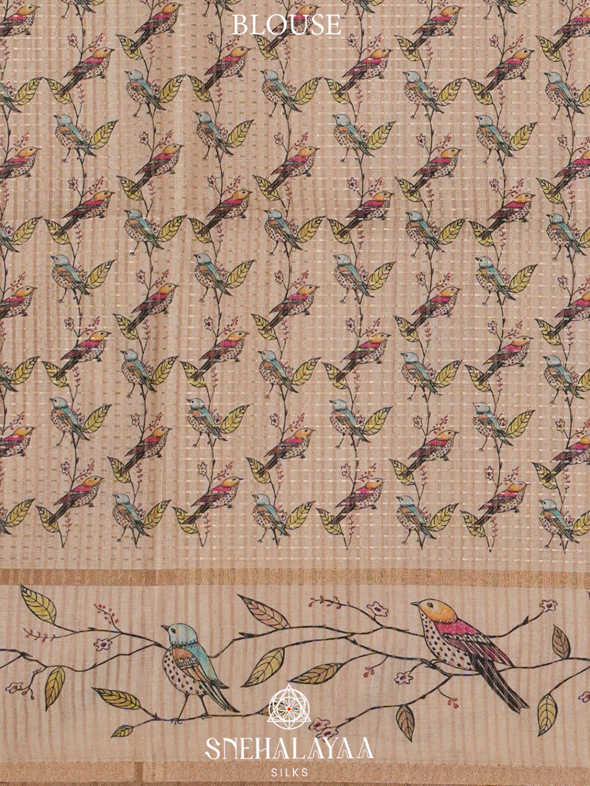 Multicolour Tussar Saree