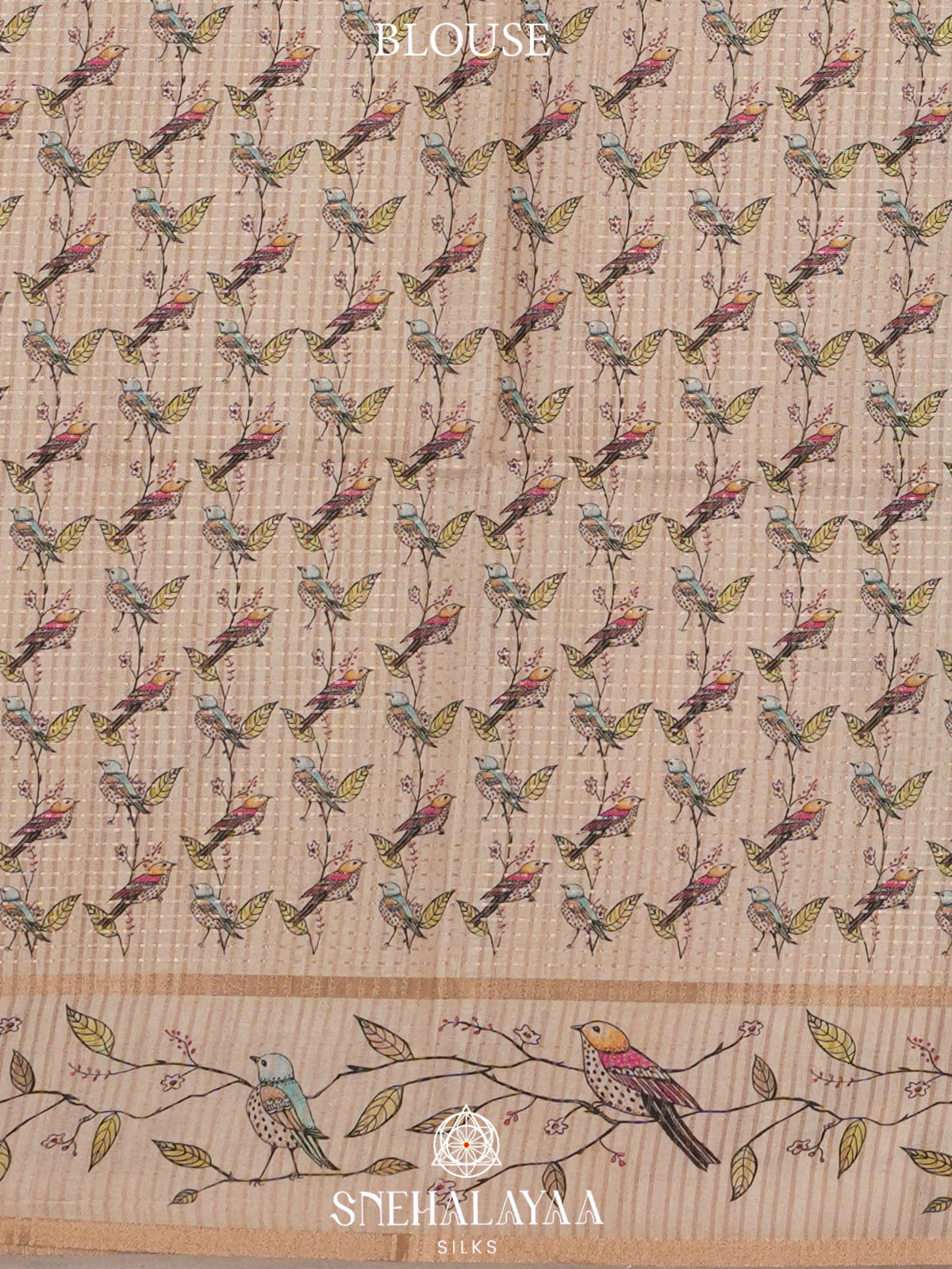Multicolour Tussar Saree